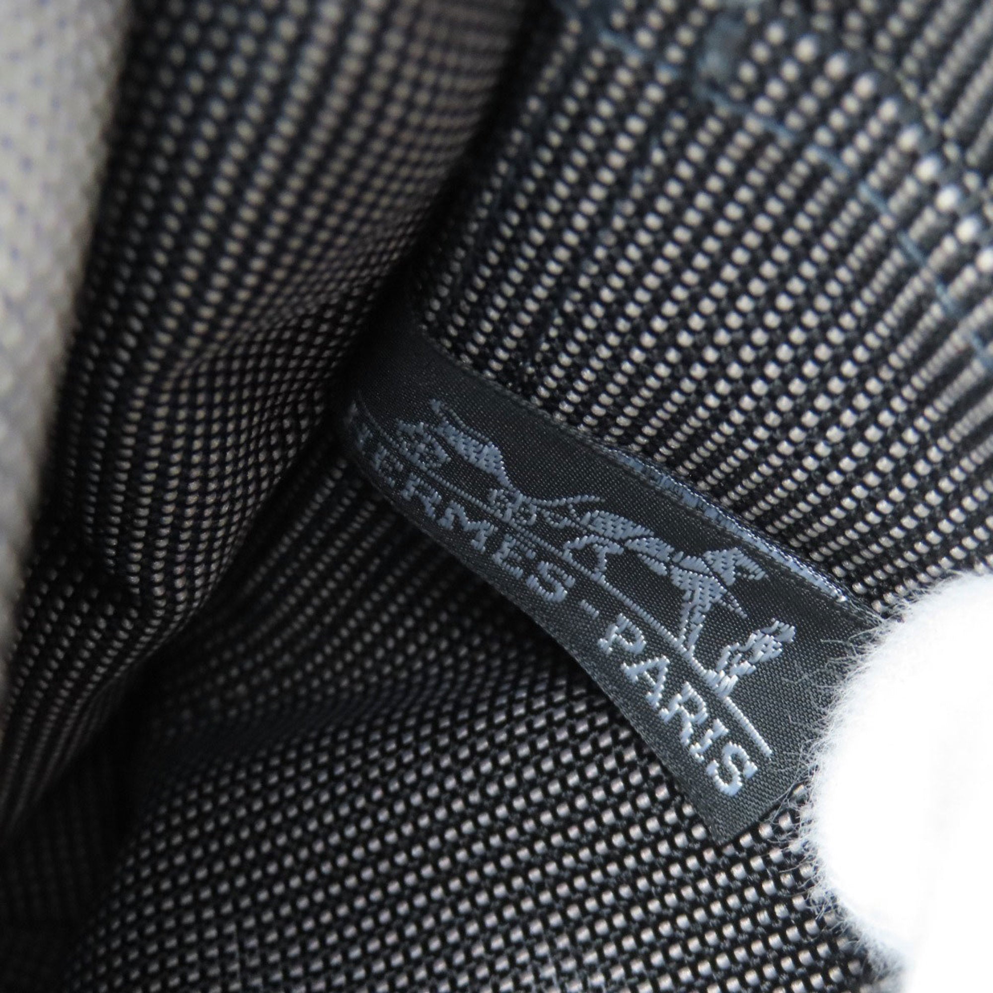 Hermes Her Line Gray Canvas Backpack (Pre-Owned)