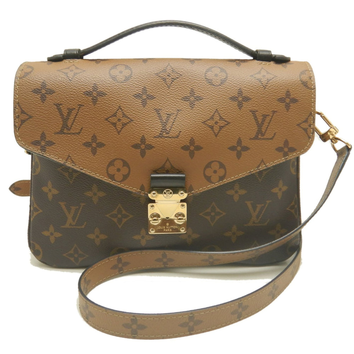 Louis Vuitton Brown Monogram Reverse Monogram Reverse Handbag (Pre-Owned)