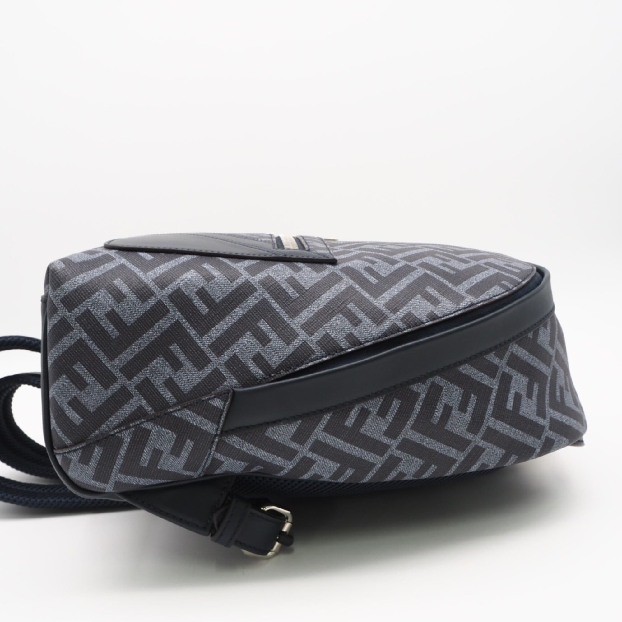 Fendi Blue Coated Canvas Backpack (Pre-Owned)