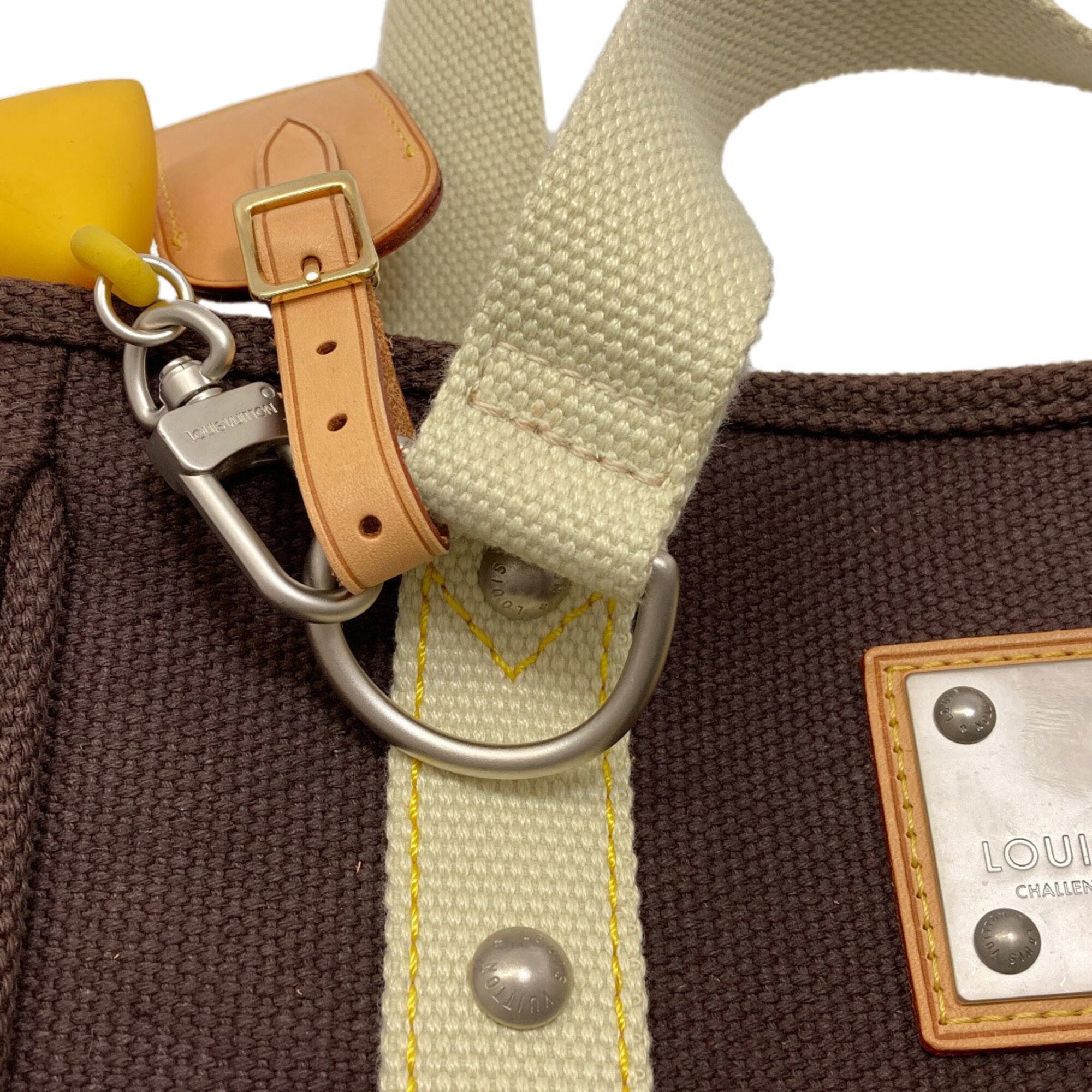 Louis Vuitton Dark Brown Canvas Tote Bag (Pre-Owned)