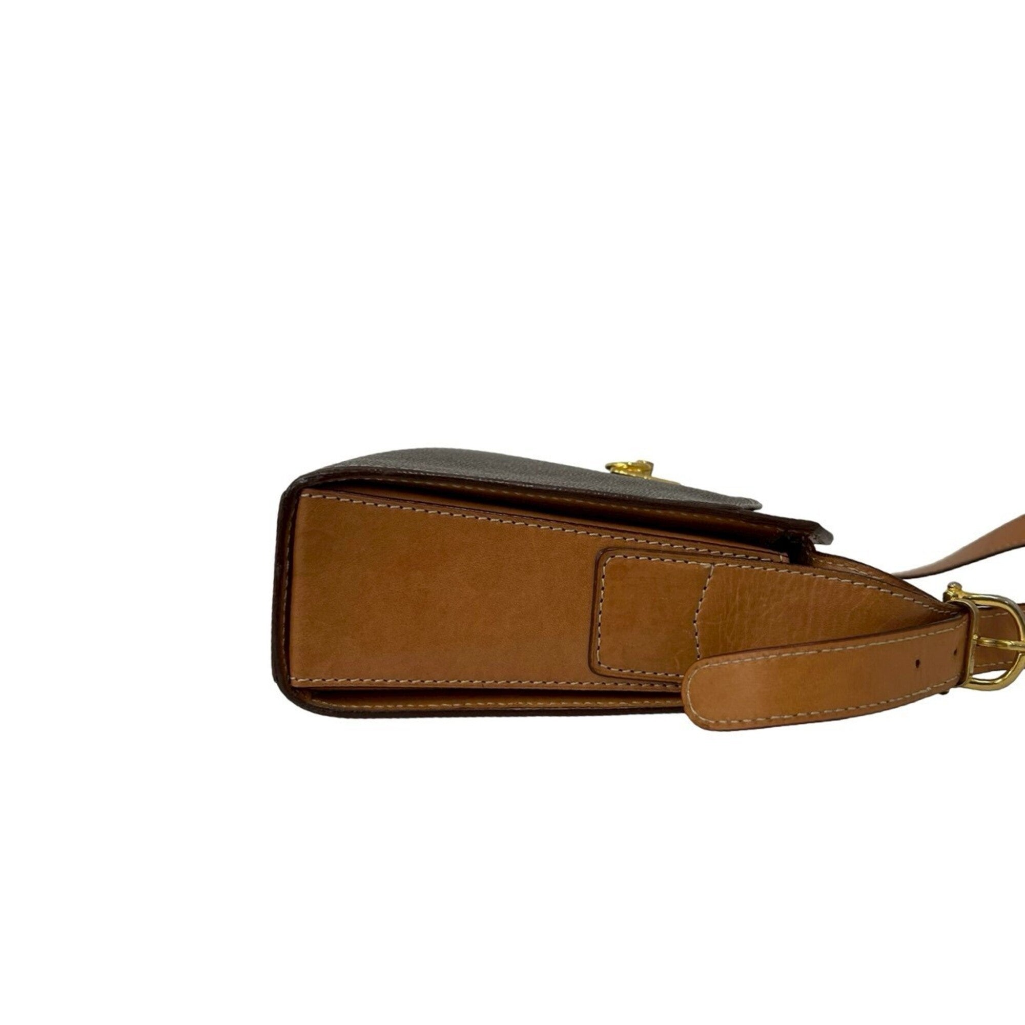 Celine Brown Pvc Leather Shoulder Bag (Pre-Owned)