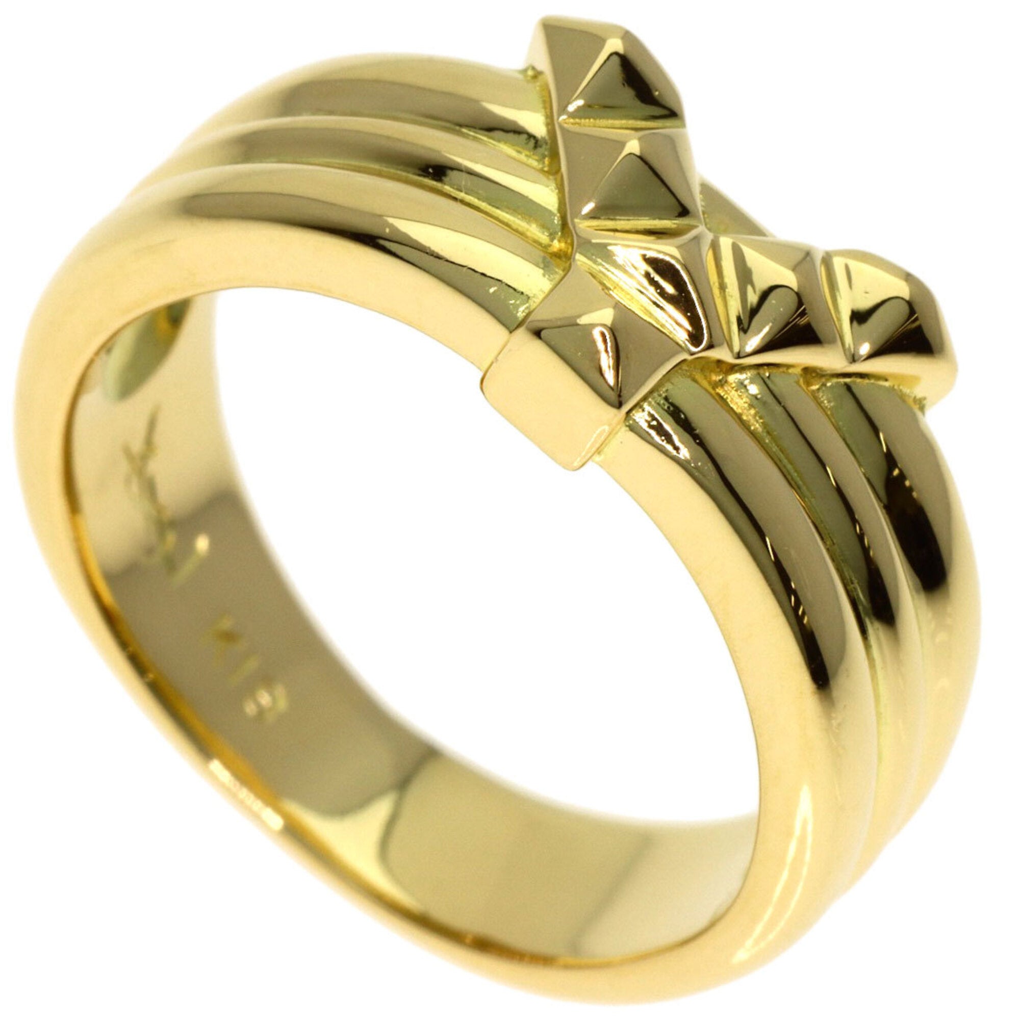 Yves Saint Laurent Yellow Gold (18K) Band Ring (Pre-Owned)