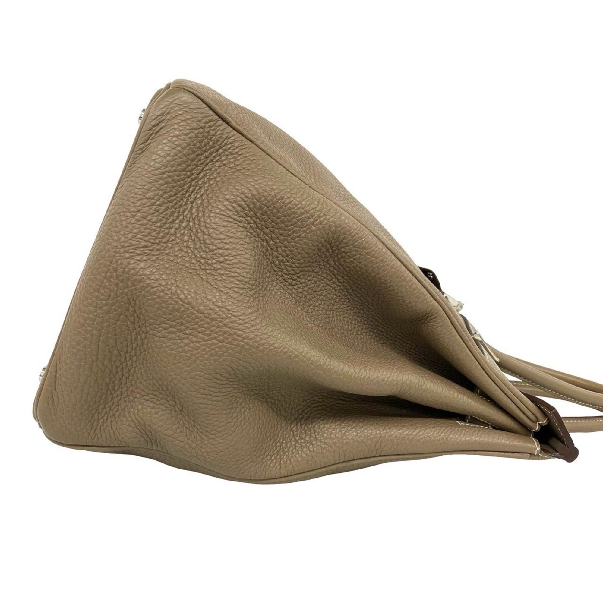 Hermes Beige Togo Leather Handbag Tote Bag (Pre-Owned)
