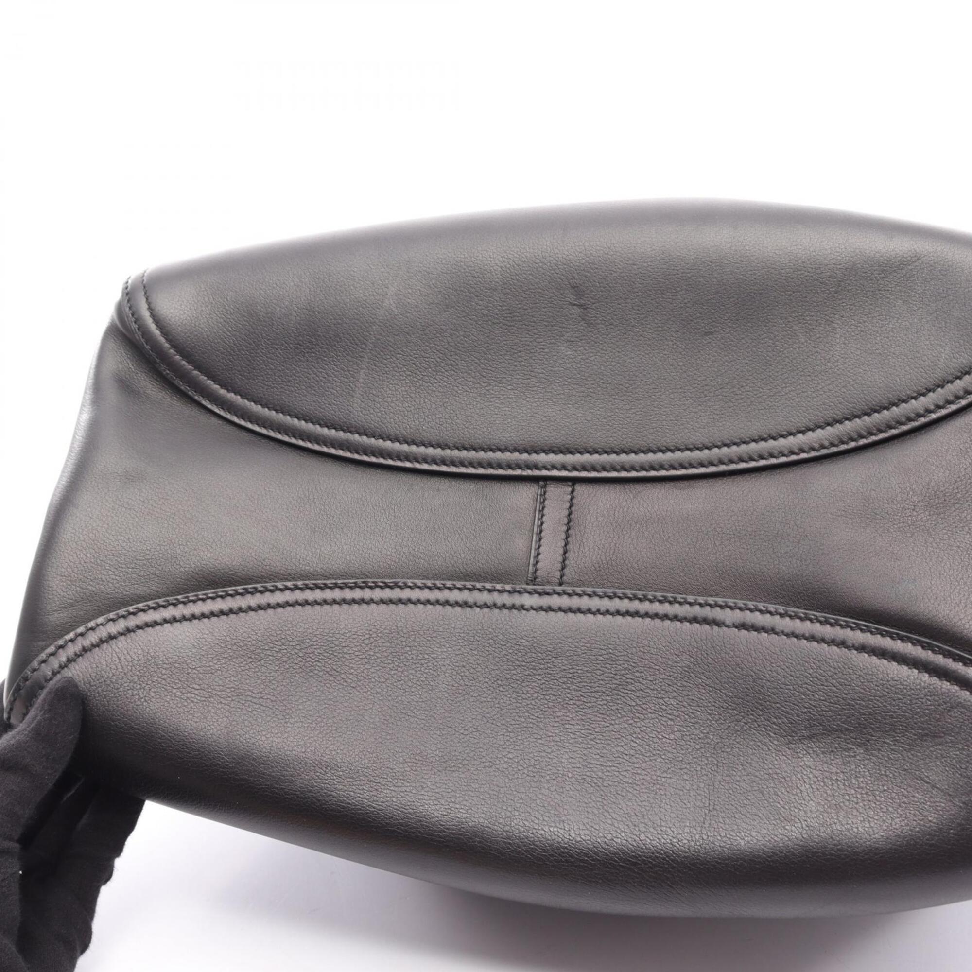Hermes Black Leather Handbag (Pre-Owned)