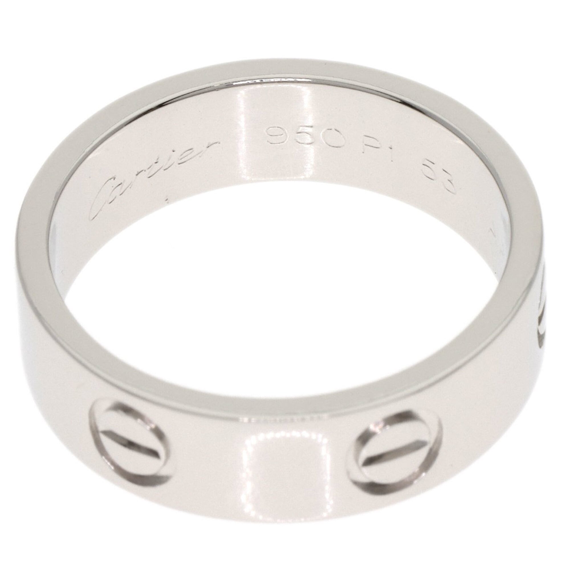 Cartier Love Platinum 950 Band Ring (Pre-Owned)