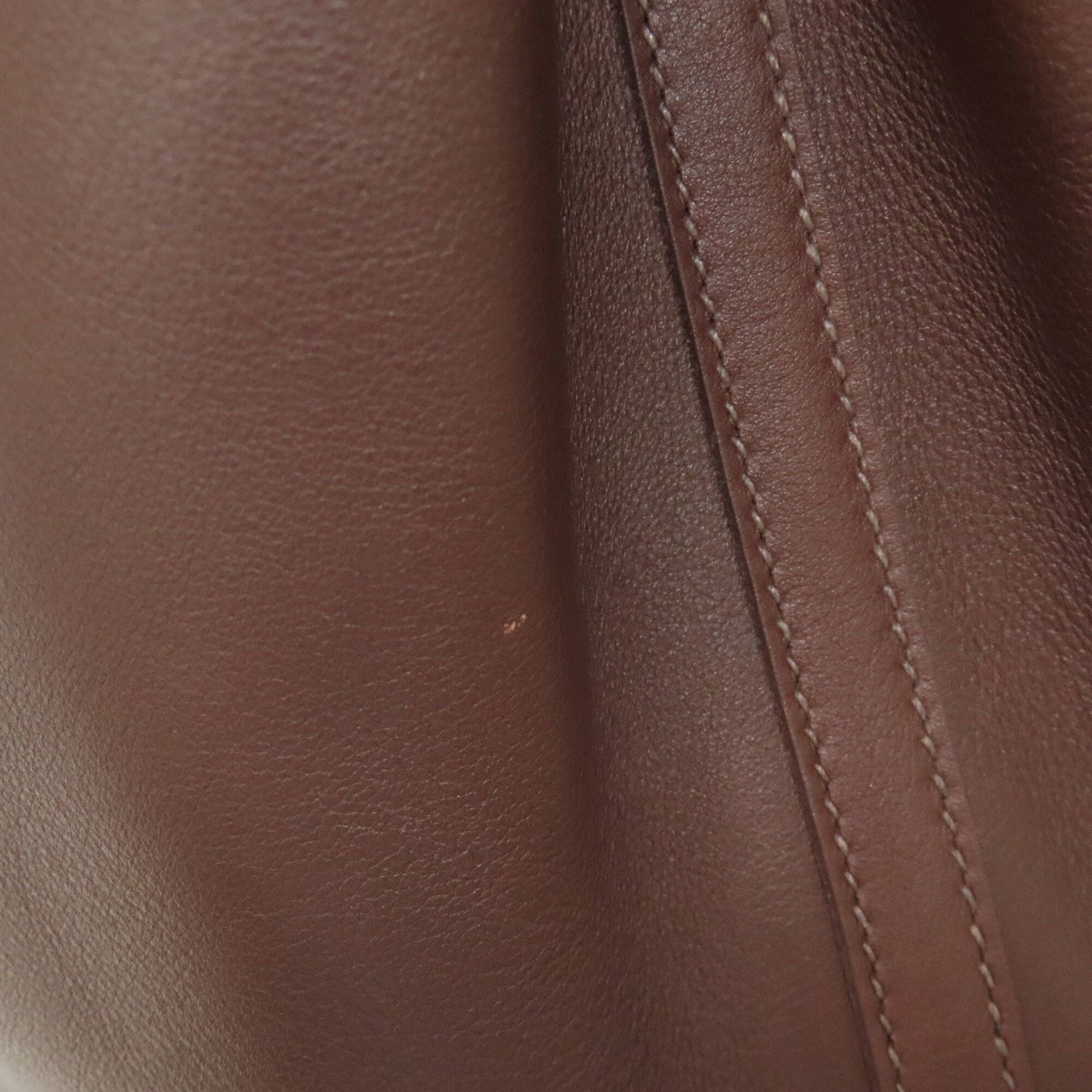 Hermes Havane Swift Leather Handbag (Pre-Owned)