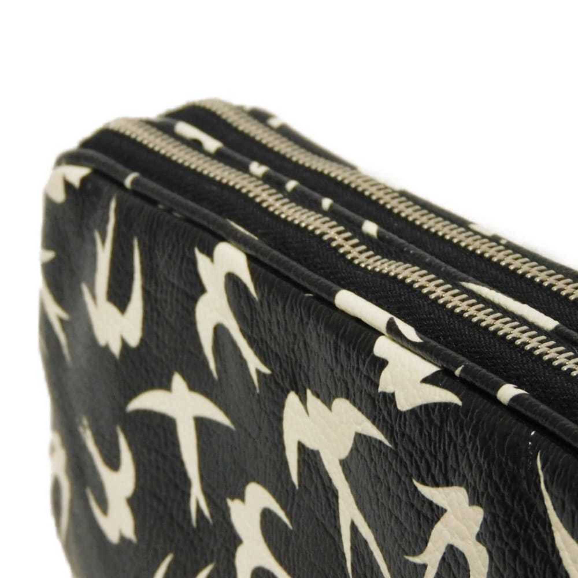 Miu Miu Black Leather Pochette Shoulder Bag (Pre-Owned)