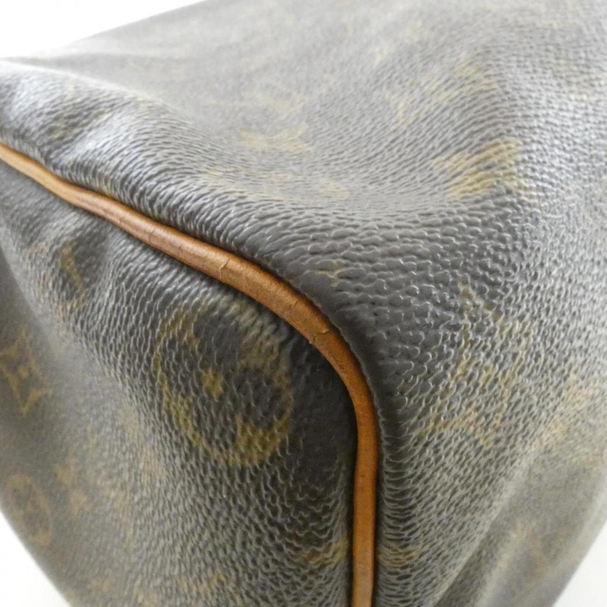 Louis Vuitton Marron Coated Canvas Boston Bag (Pre-Owned)