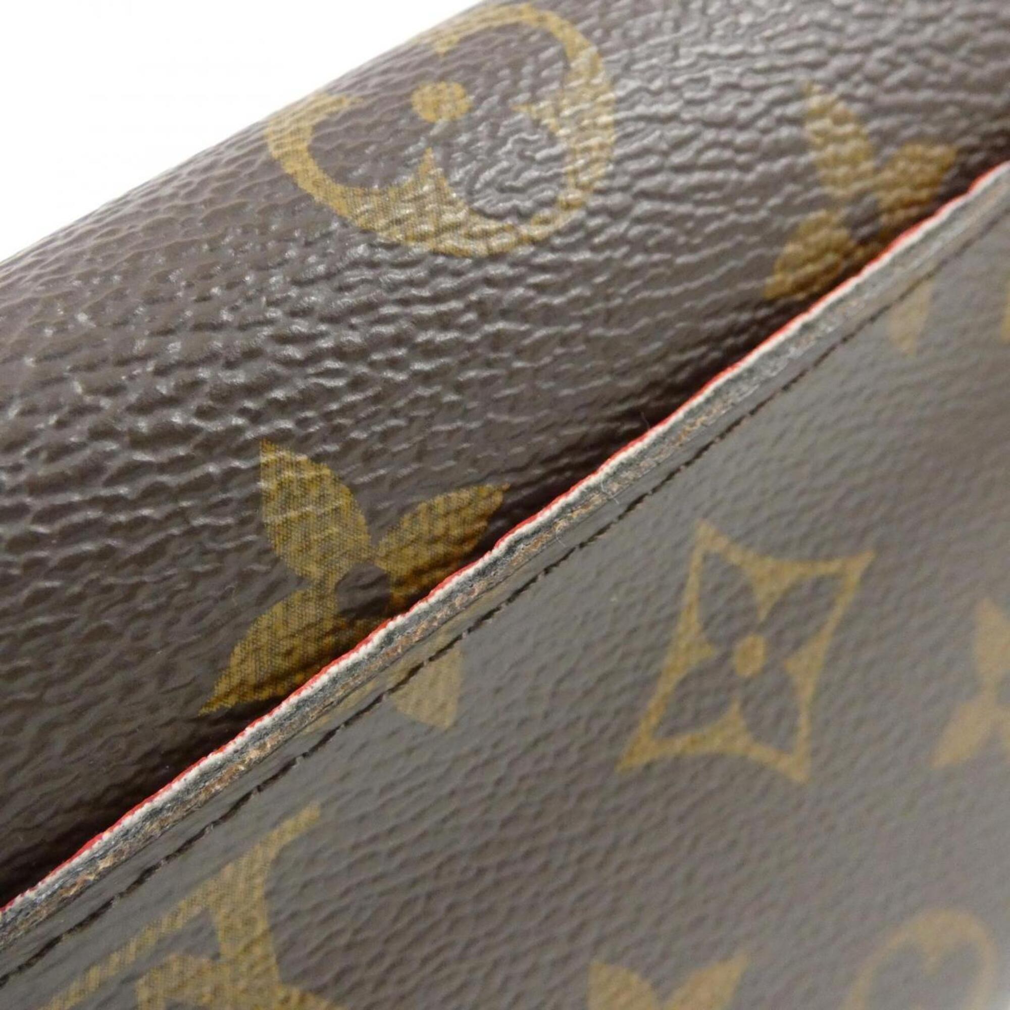 Louis Vuitton Coquelicots Marron Coated Canvas Long Wallet (Bi-Fold) (Pre-Owned)