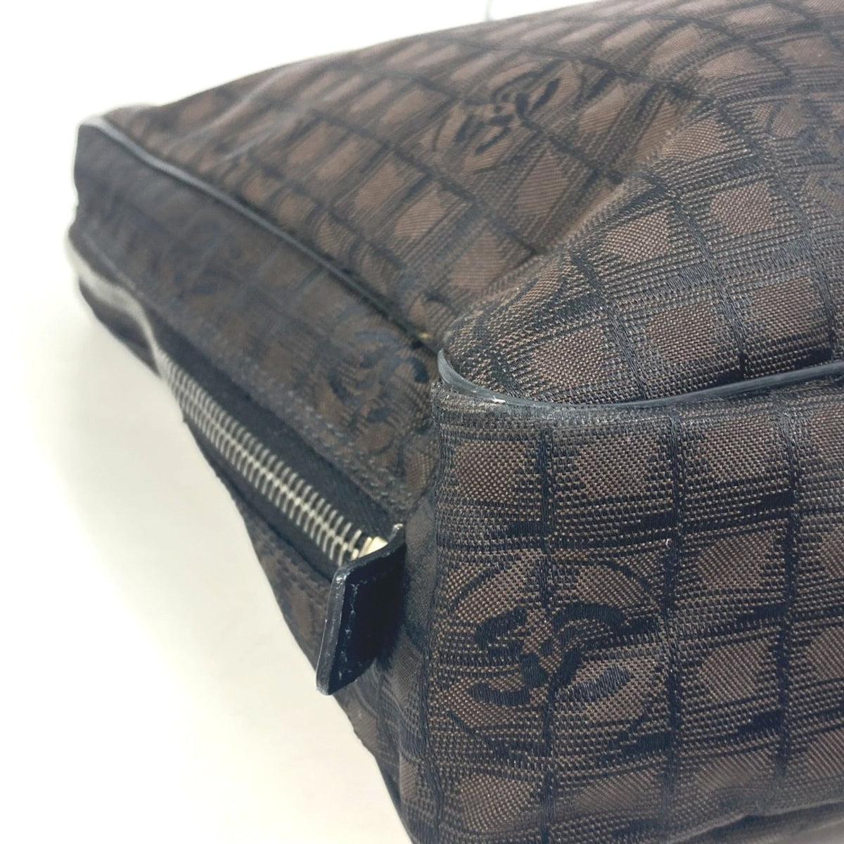 Chanel Brown Cloth Briefcase (Pre-Owned)