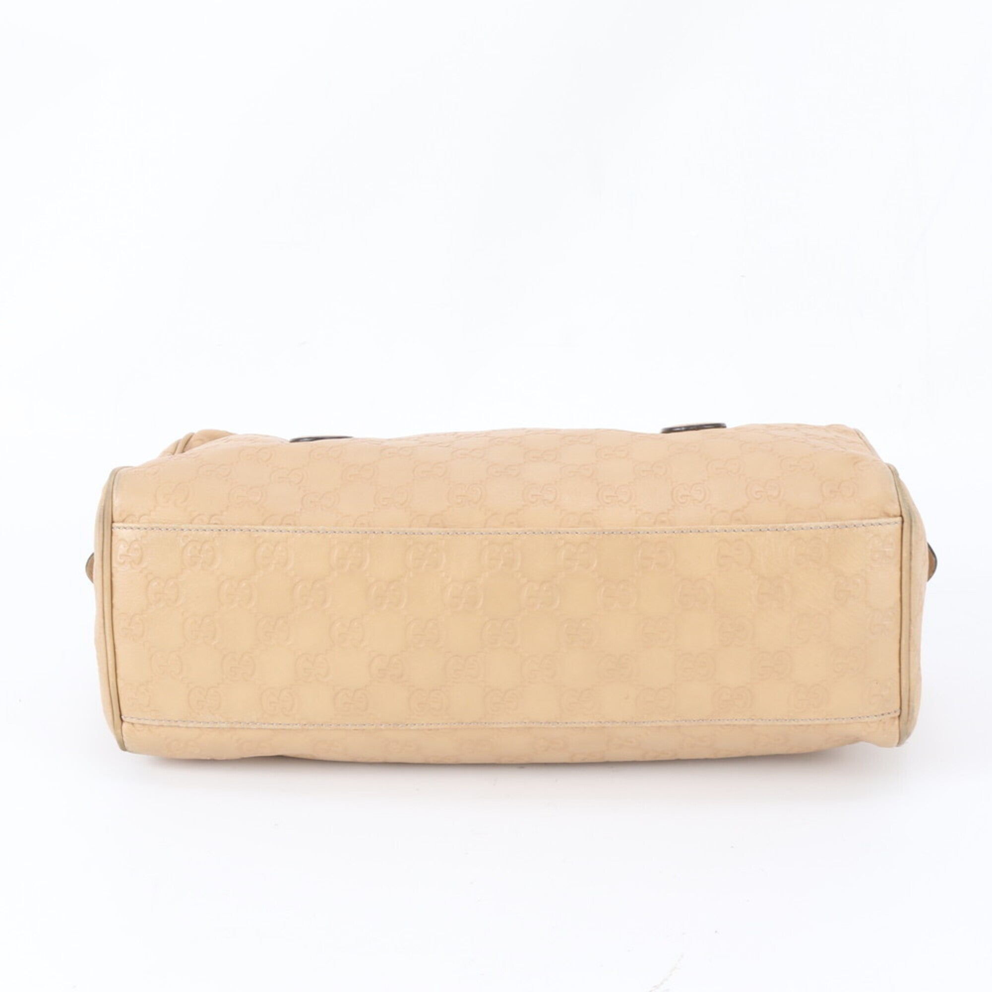 Gucci Guccissima Beige Leather Handbag Tote Bag (Pre-Owned)