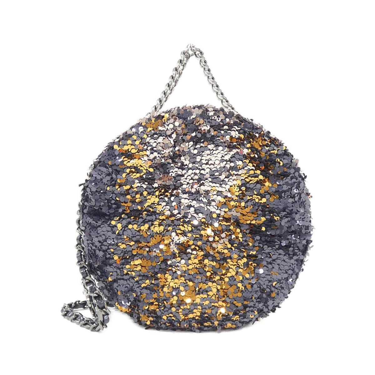 Chanel Navy Spangles Handbag (Pre-Owned)