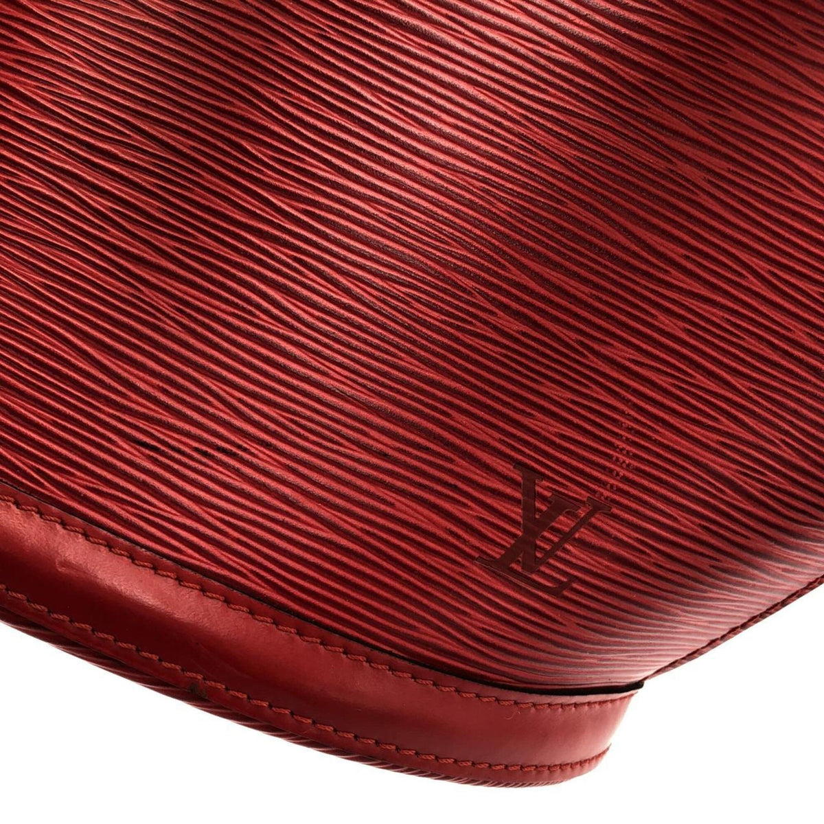 Louis Vuitton Red Color Leather Shoulder Bag (Pre-Owned)