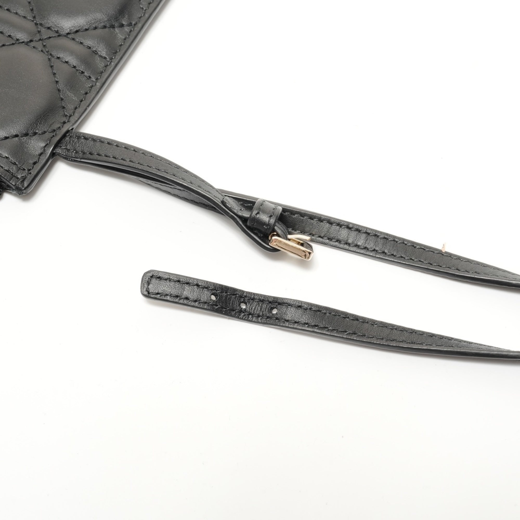 Christian Dior Black Leather Tote Bag (Pre-Owned)