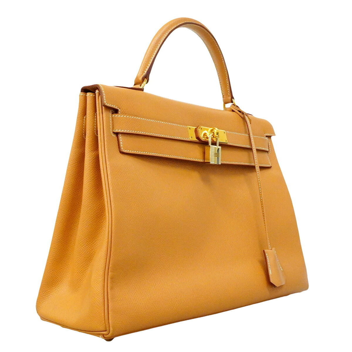 Hermes Natural Sable Courchevel Leather Handbag (Pre-Owned)