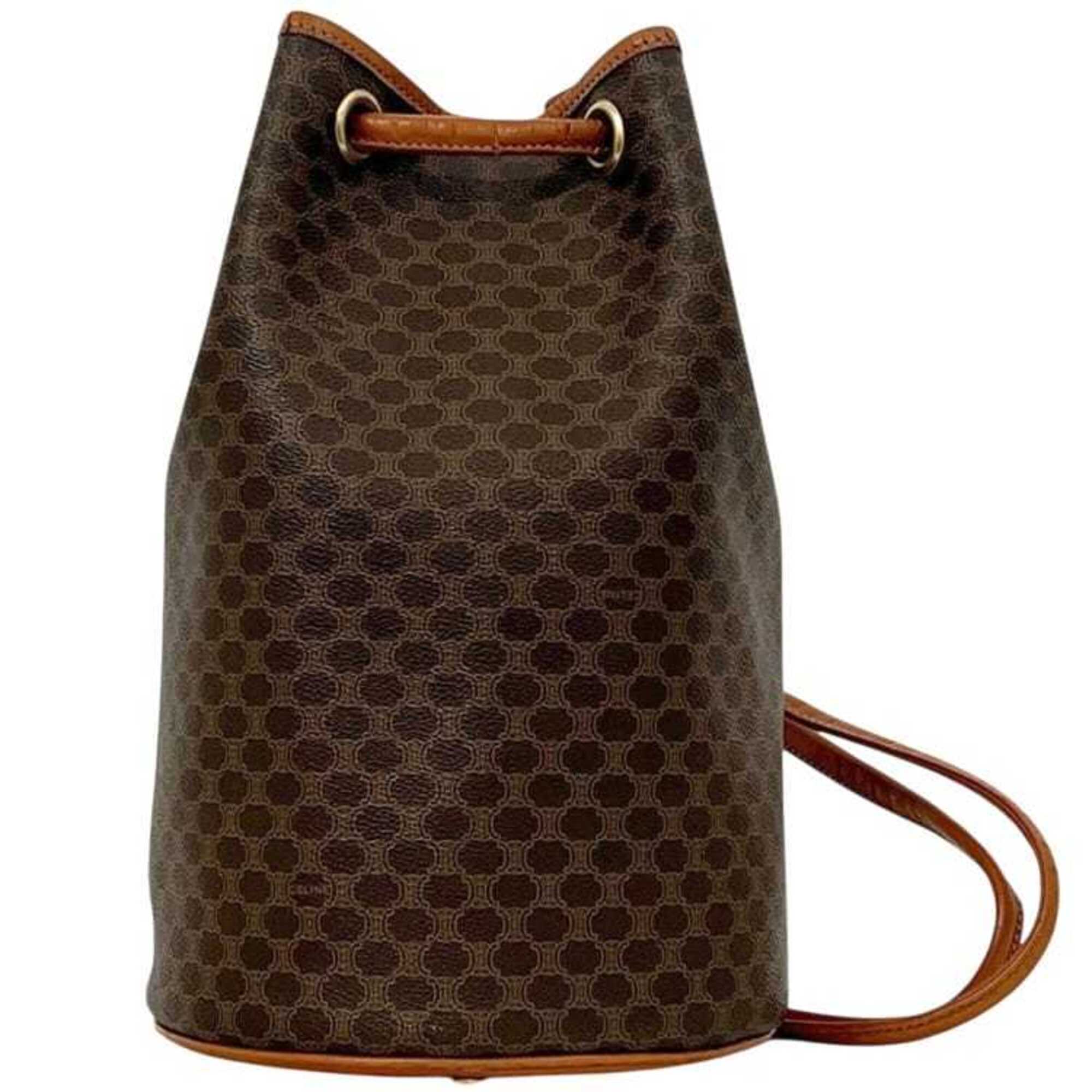 Celine Brown Pvc Leather Pouch Shoulder Bag (Pre-Owned)