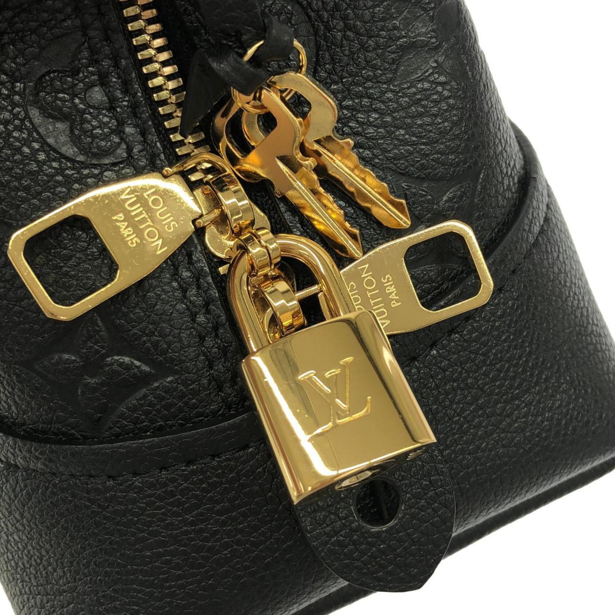 Louis Vuitton Black Leather Handbag (Pre-Owned)