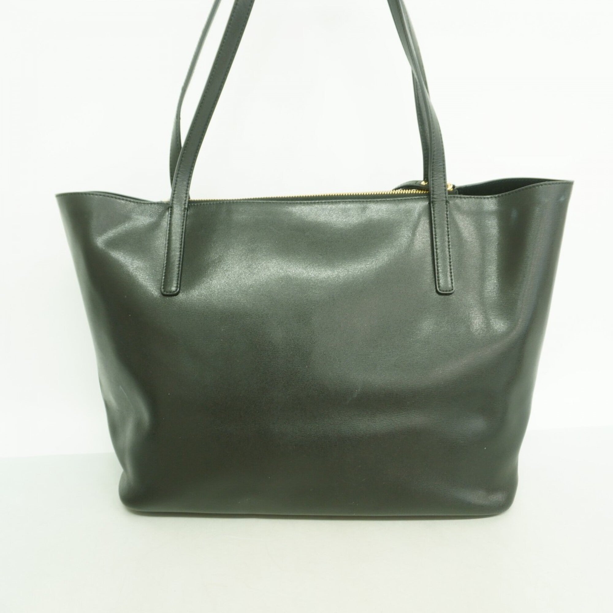 Salvatore Ferragamo Black Leather Tote Bag (Pre-Owned)