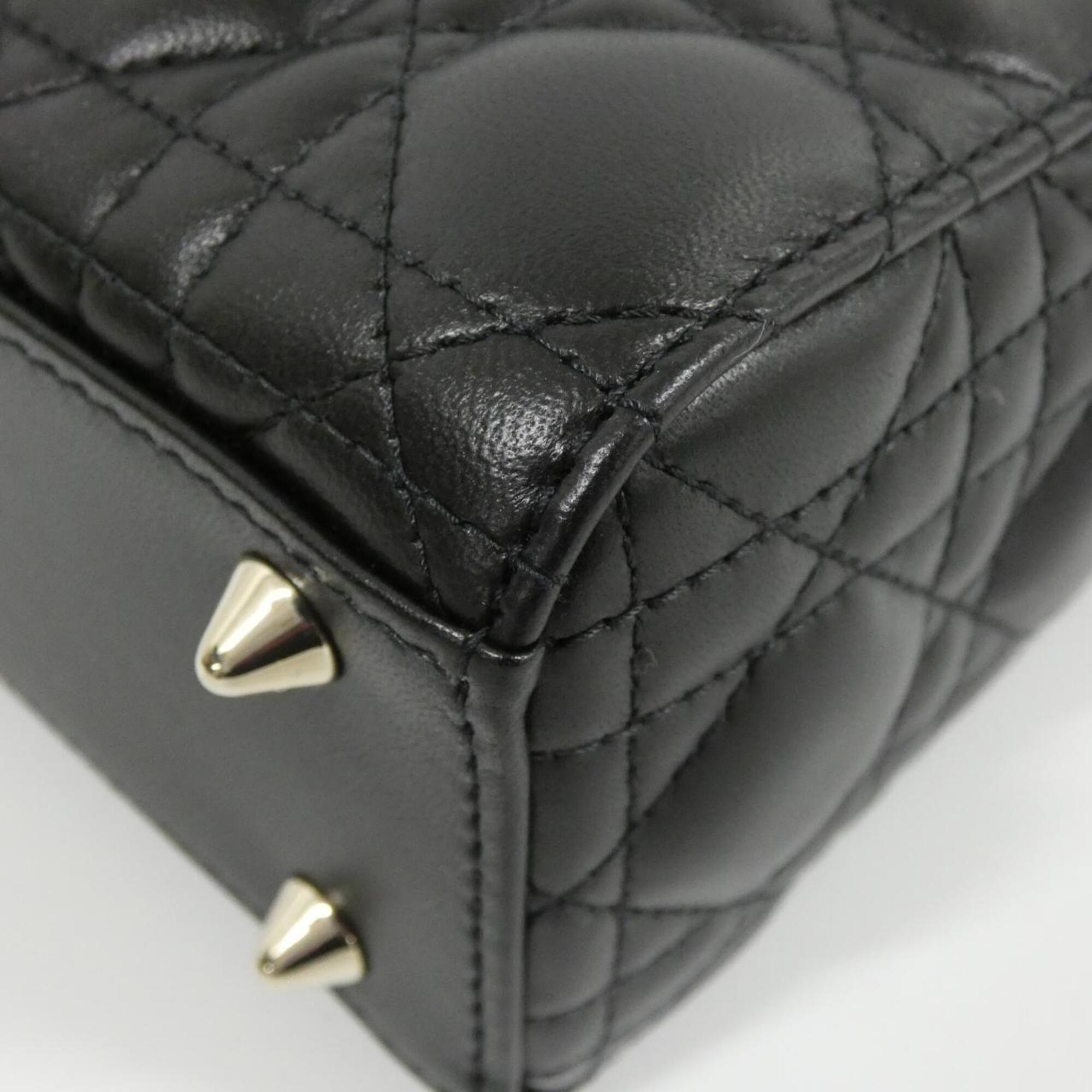Christian Dior Black Leather Handbag (Pre-Owned)
