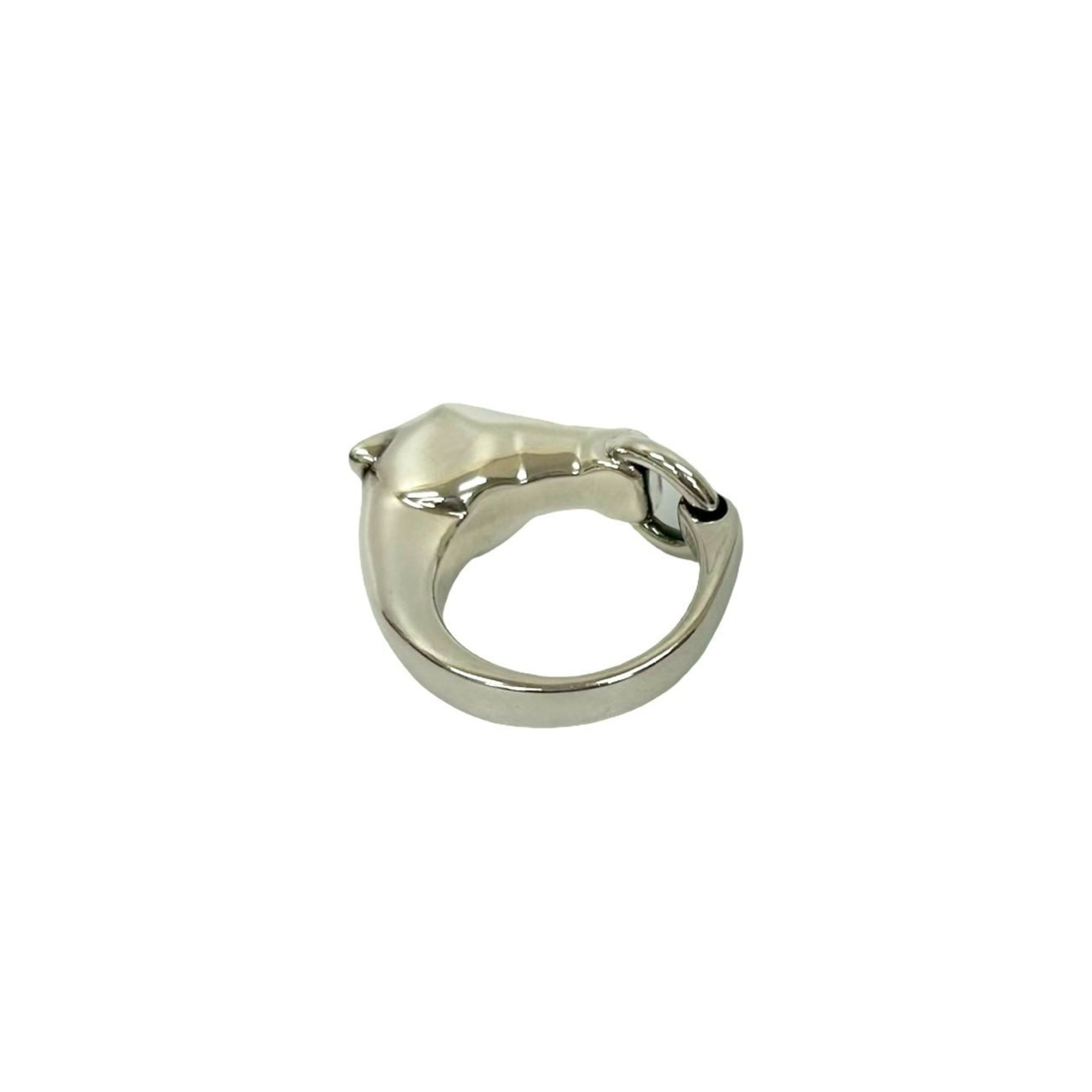 Hermes Silver Silver 925 Band Ring (Pre-Owned)