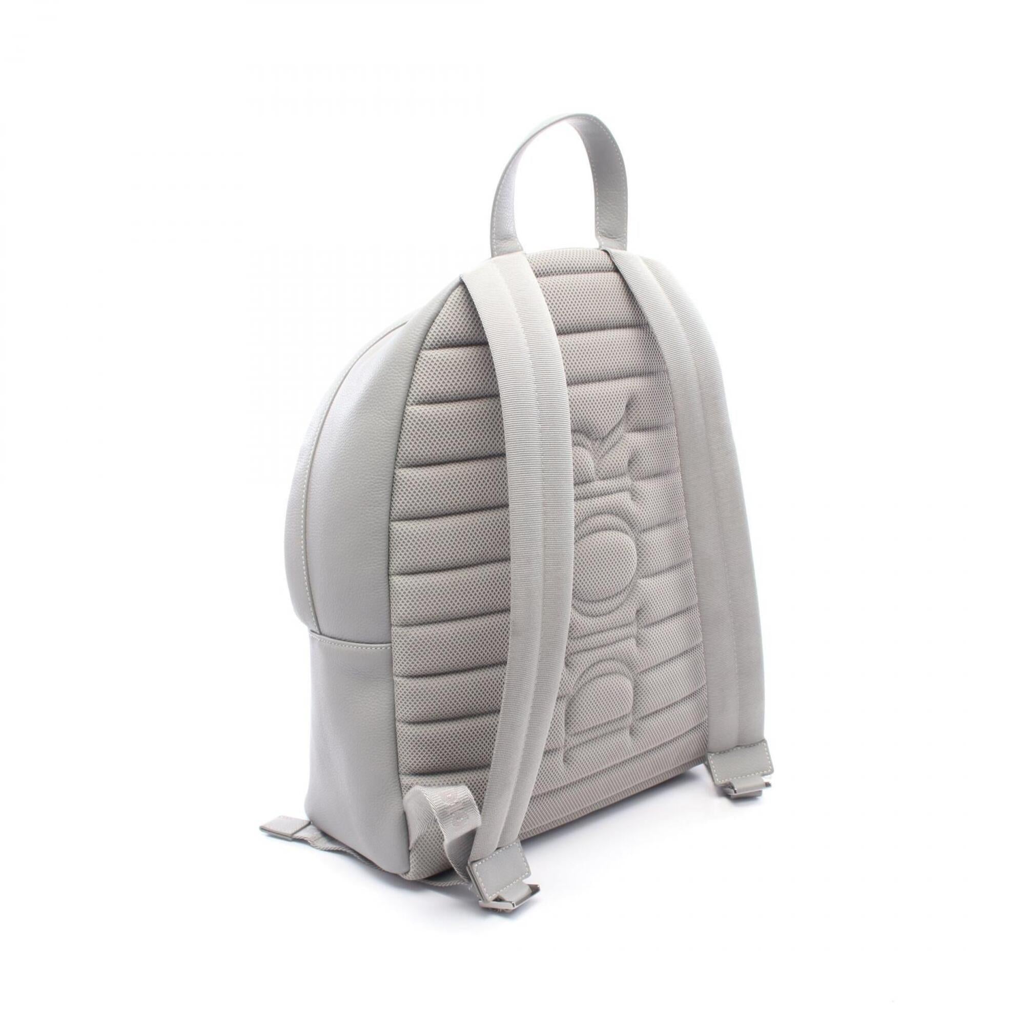 Christian Dior Gray Leather Backpack (Pre-Owned)