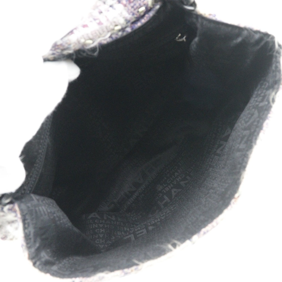 Chanel Purple Tweed Shoulder Bag (Pre-Owned)