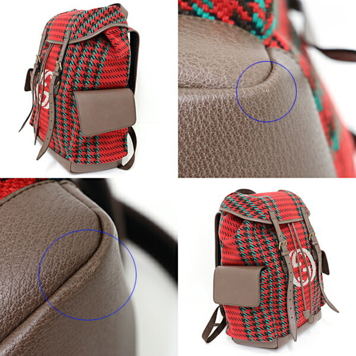 Gucci Red Color Backpack (Pre-Owned)
