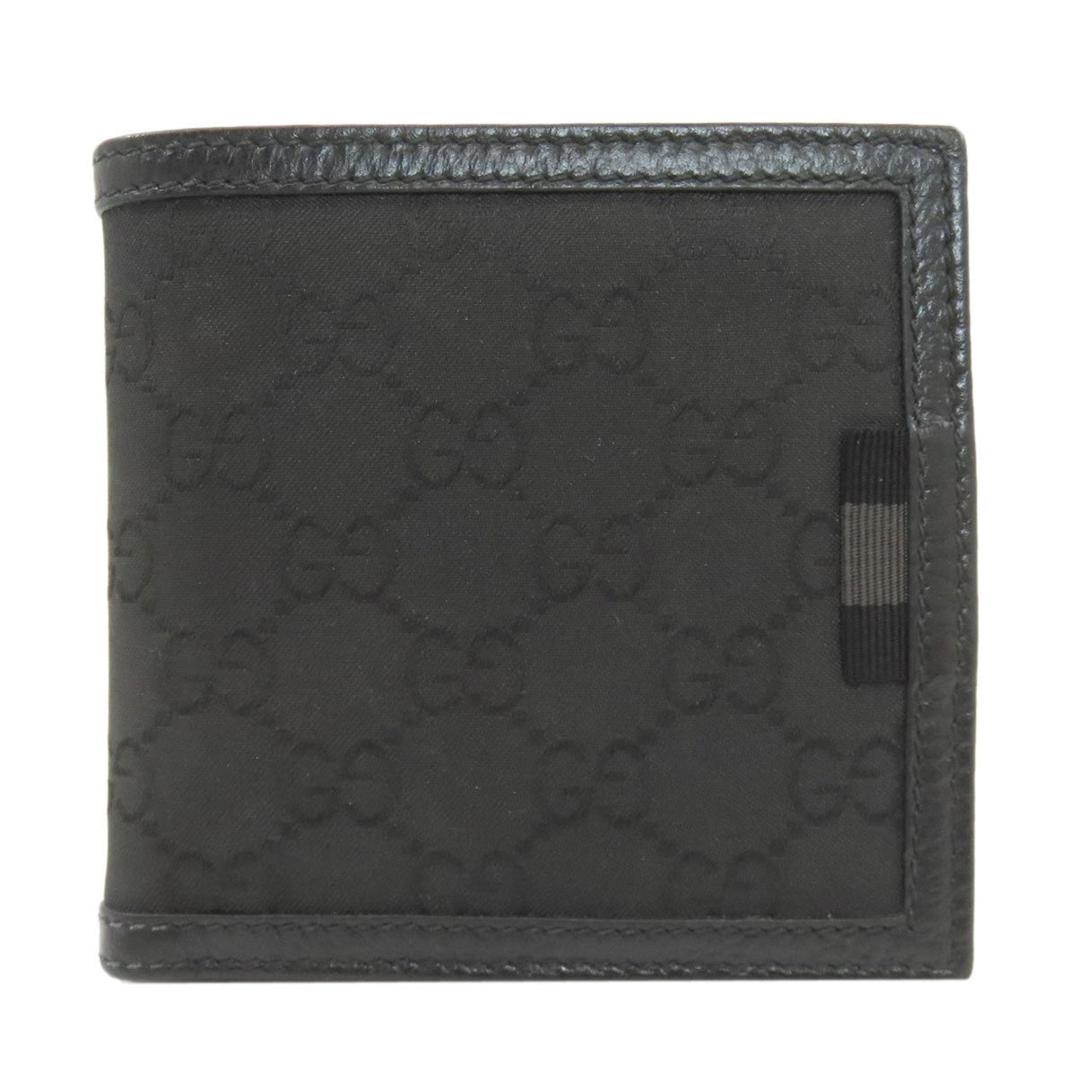 Gucci Black Nylon Wallet (Bi-Fold) (Pre-Owned)