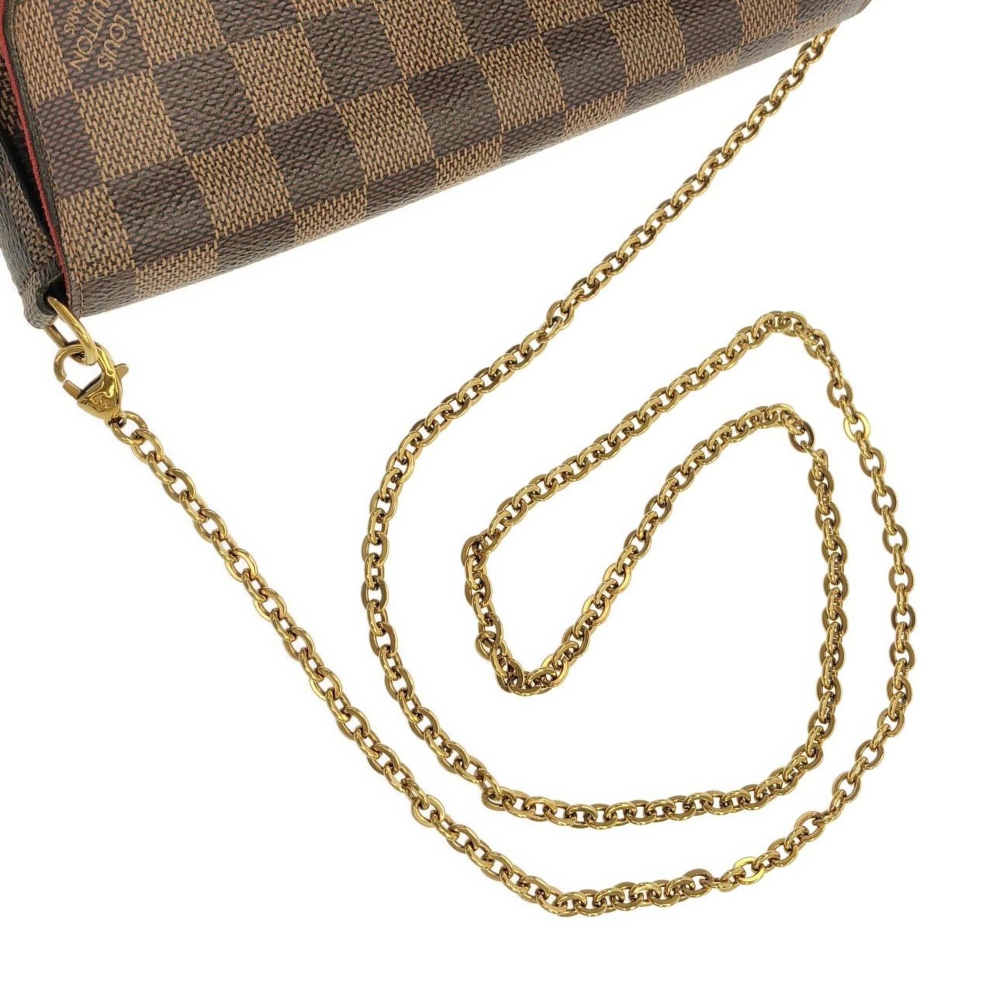 Louis Vuitton Brown Coated Canvas Pochette Shoulder Bag (Pre-Owned)