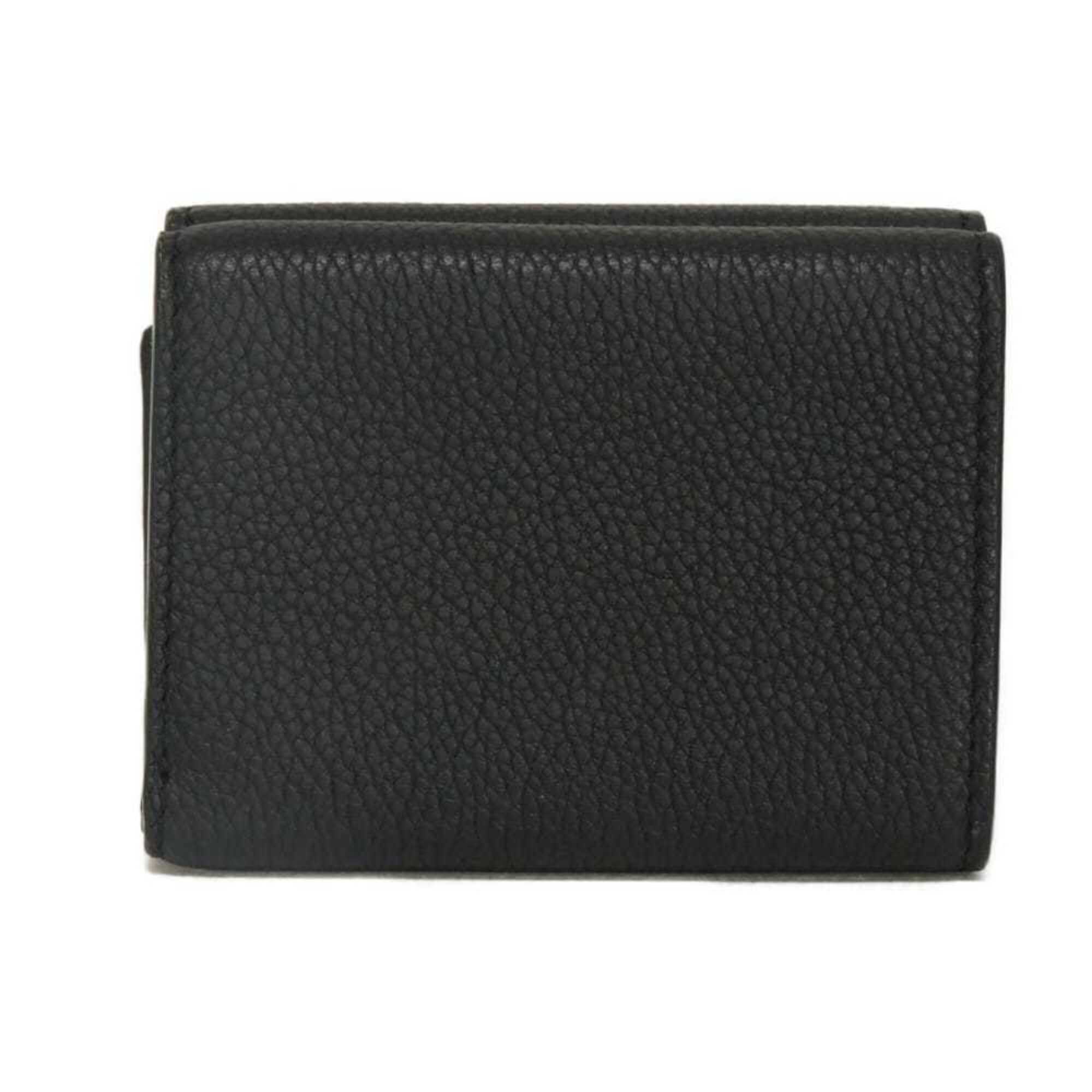 Fendi Black Gunmetal Wallet (Tri-Fold) (Pre-Owned)