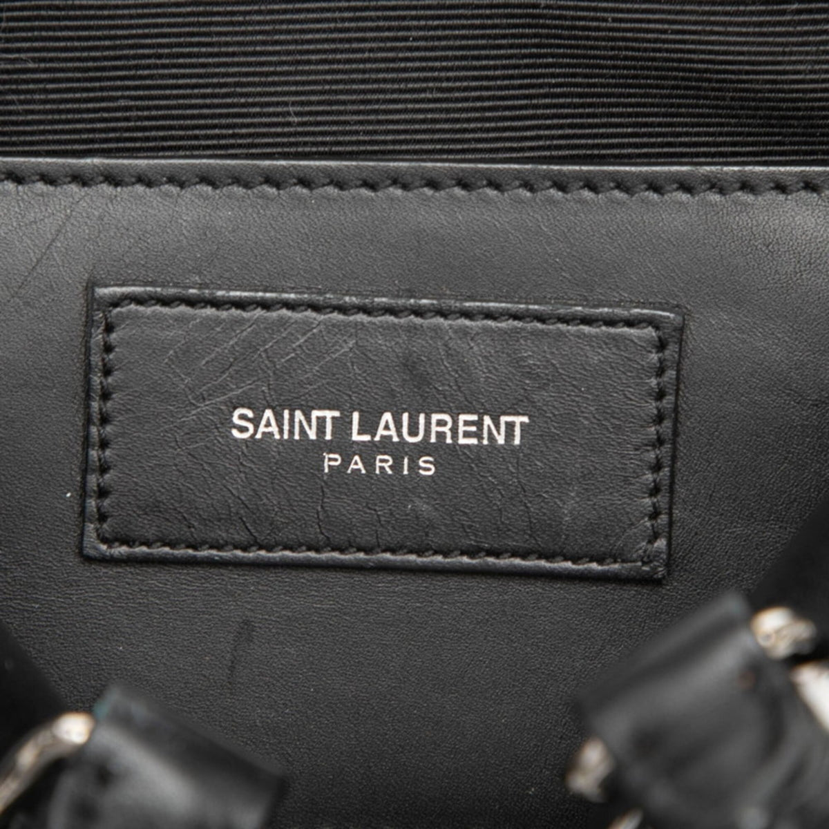 Saint Laurent Black Leather Handbag Shoulder Bag (Pre-Owned)