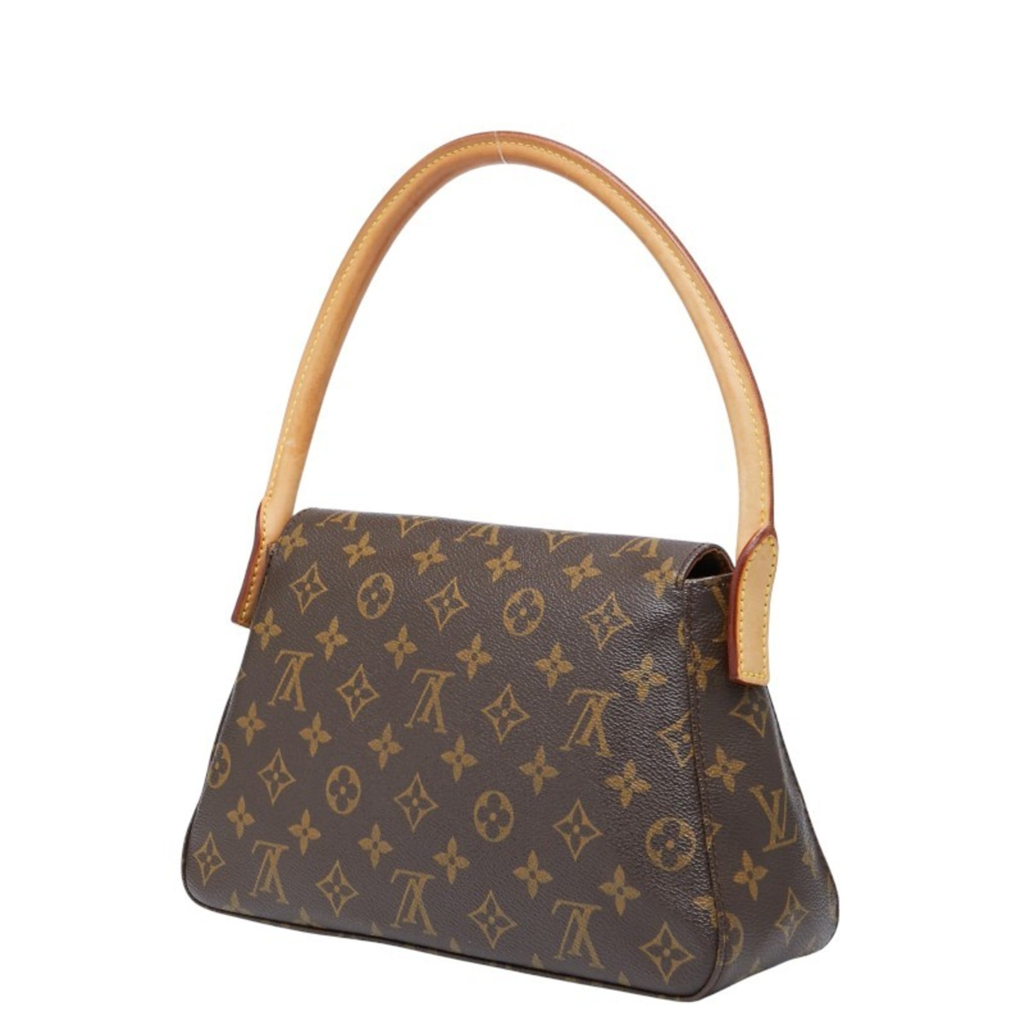 Louis Vuitton Brown Pvc Leather Handbag Shoulder Bag (Pre-Owned)