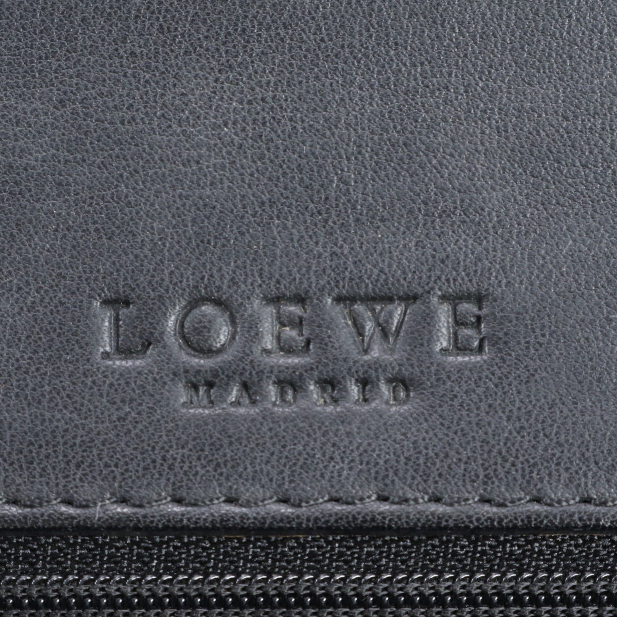 Loewe Black Leather Briefcase Handbag (Pre-Owned)