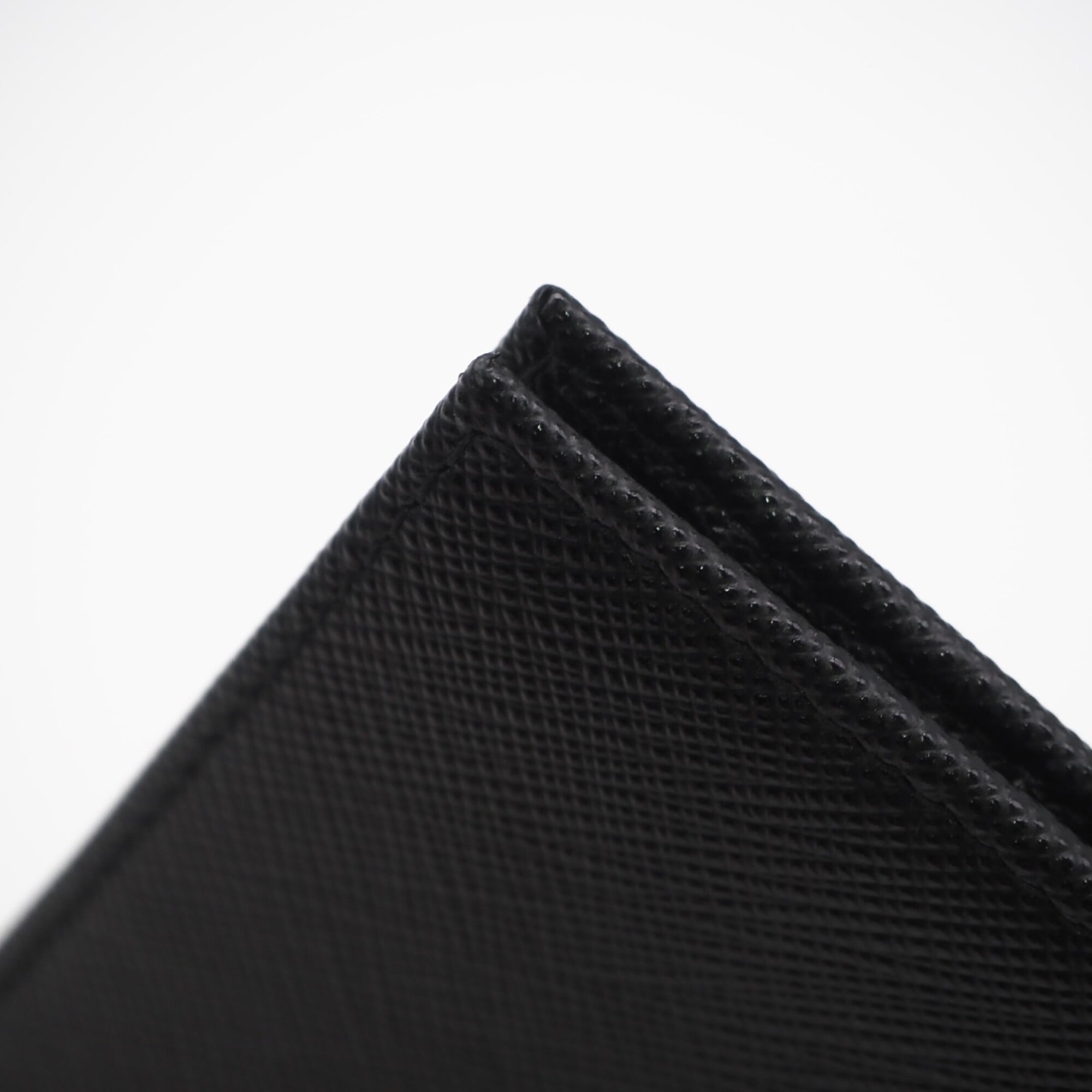 Prada Saffiano Black Saffiano Money Clip (Pre-Owned)