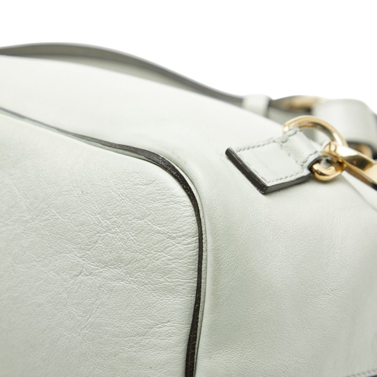 Chloé Gray Leather Suede Backpack Shoulder Bag (Pre-Owned)