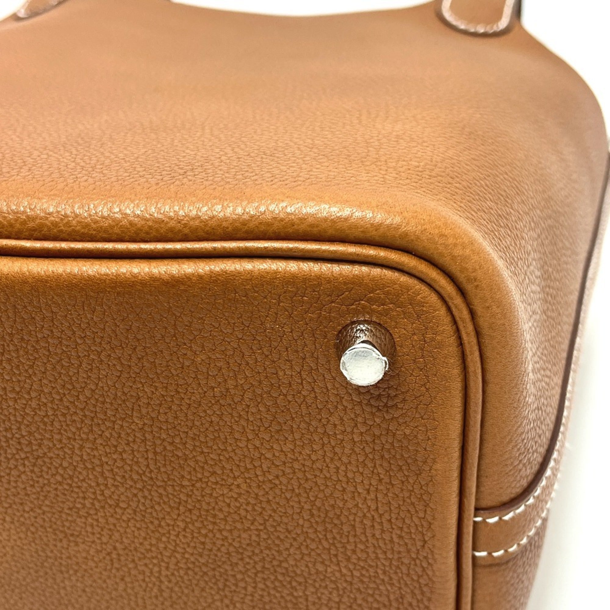 Hermes Fauve Barenia Leather Handbag (Pre-Owned)