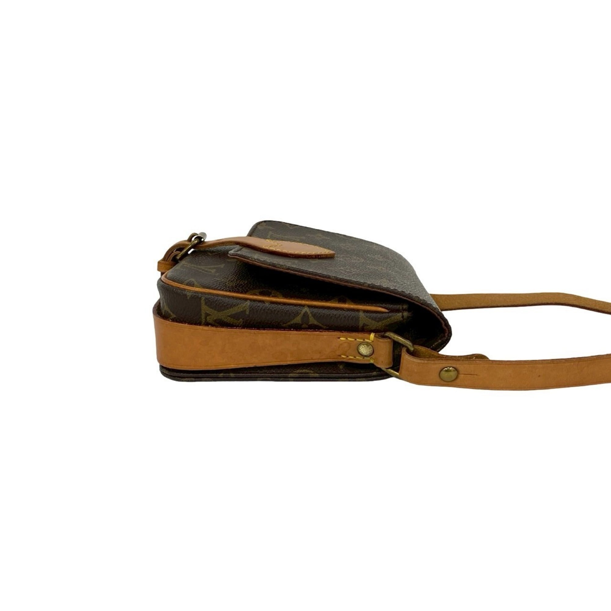 Louis Vuitton Brown Pvc Leather Pochette Shoulder Bag (Pre-Owned)