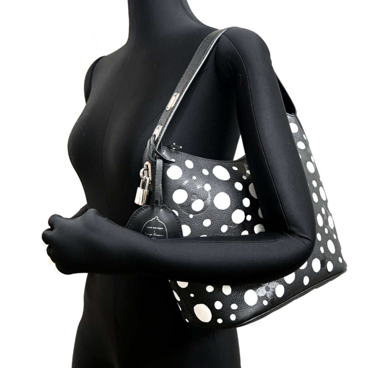 Louis Vuitton Black Blanc Noir White Monogram Empreinte Shoulder Bag (Pre-Owned)