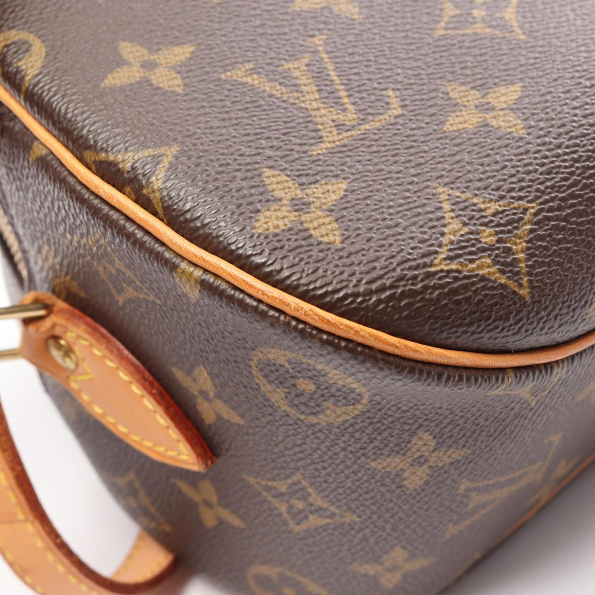 Louis Vuitton Brown Coated Canvas Pvc Monogram Leather Handbag Shoulder Bag (Pre-Owned)