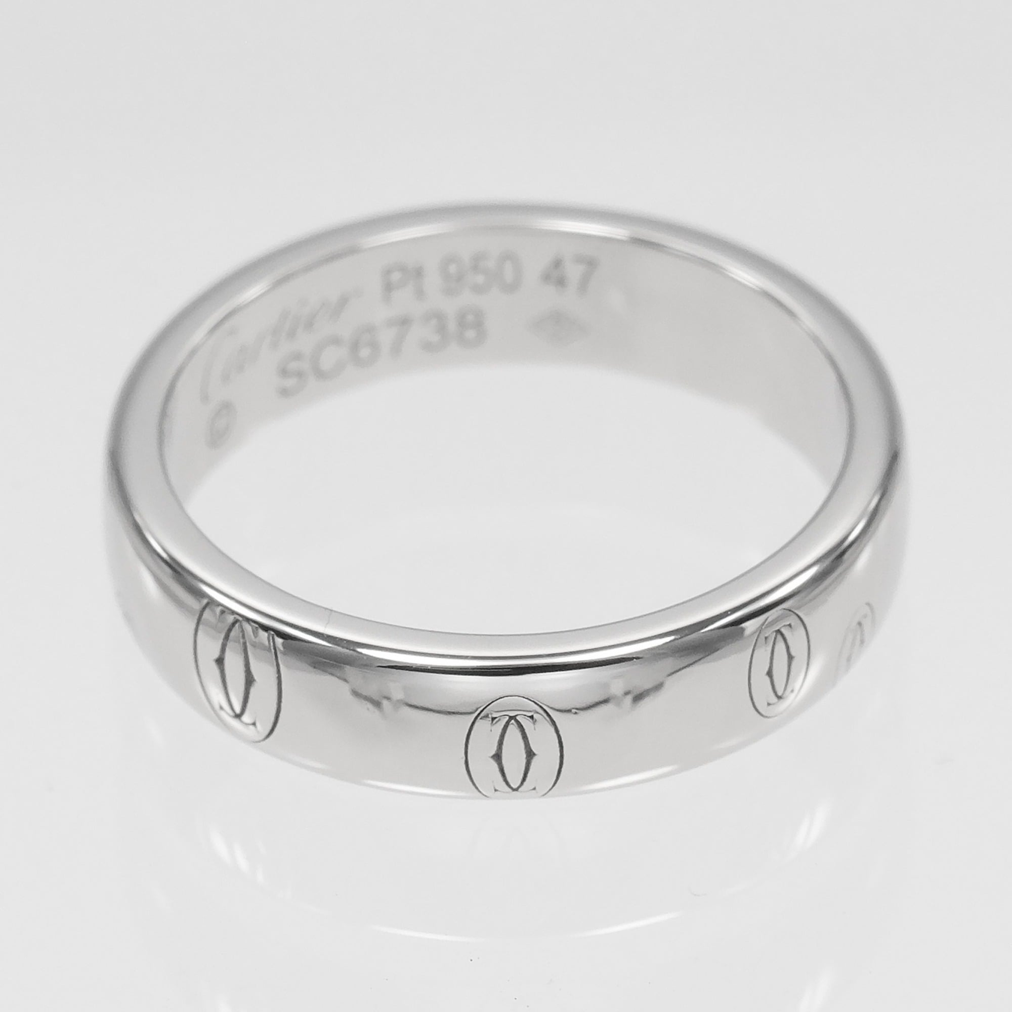 Cartier Platinum 950 Band Ring (Pre-Owned)