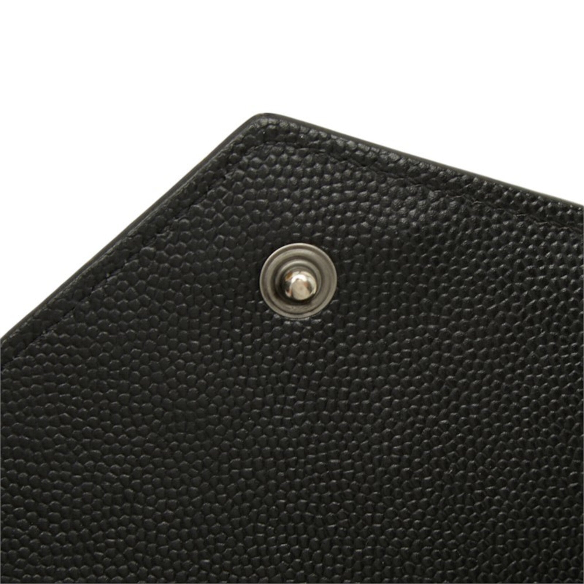 Saint Laurent Black White Leather Shoulder Bag (Pre-Owned)