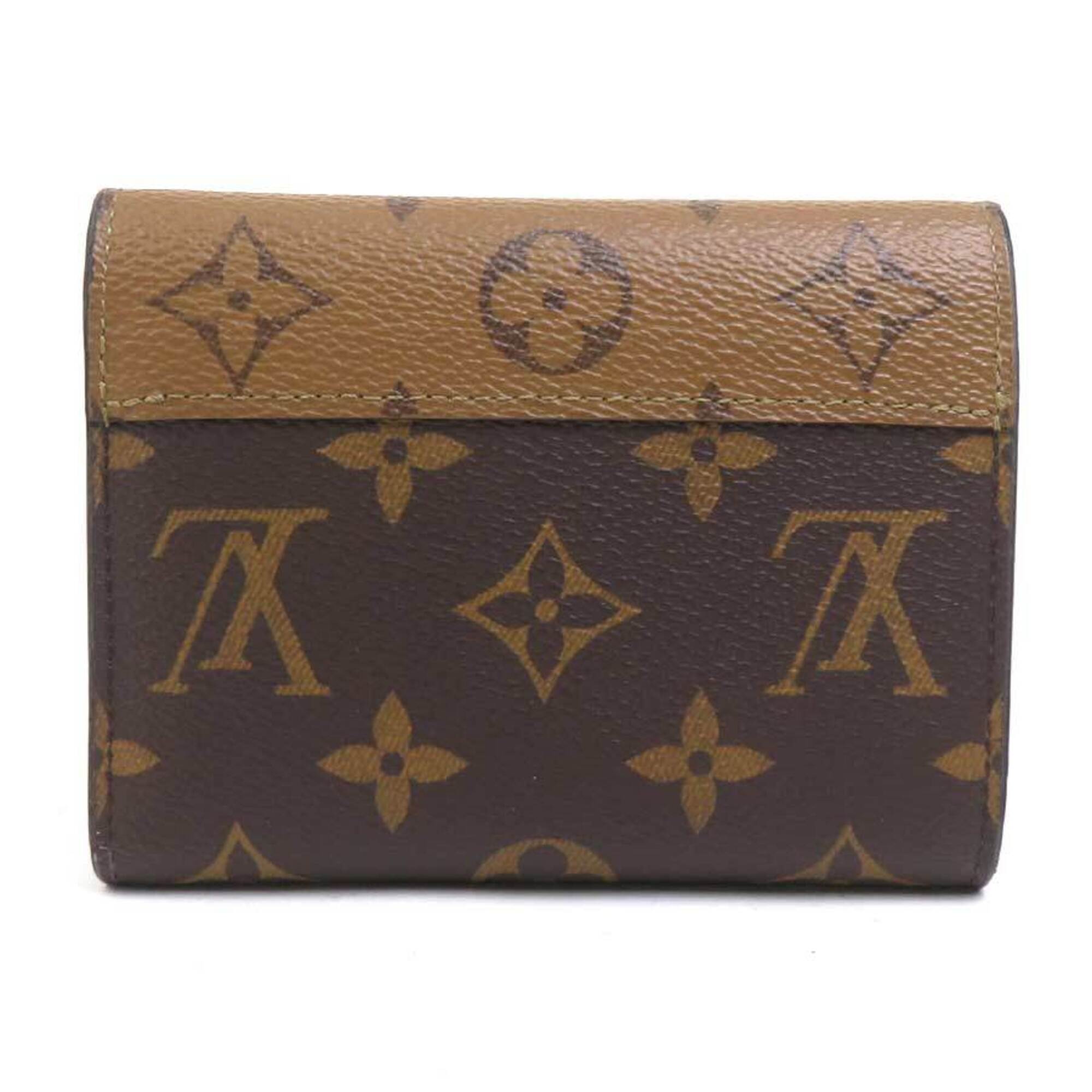 Louis Vuitton Brown Monogram Reverse Monogram Reverse Wallet (Tri-Fold) (Pre-Owned)