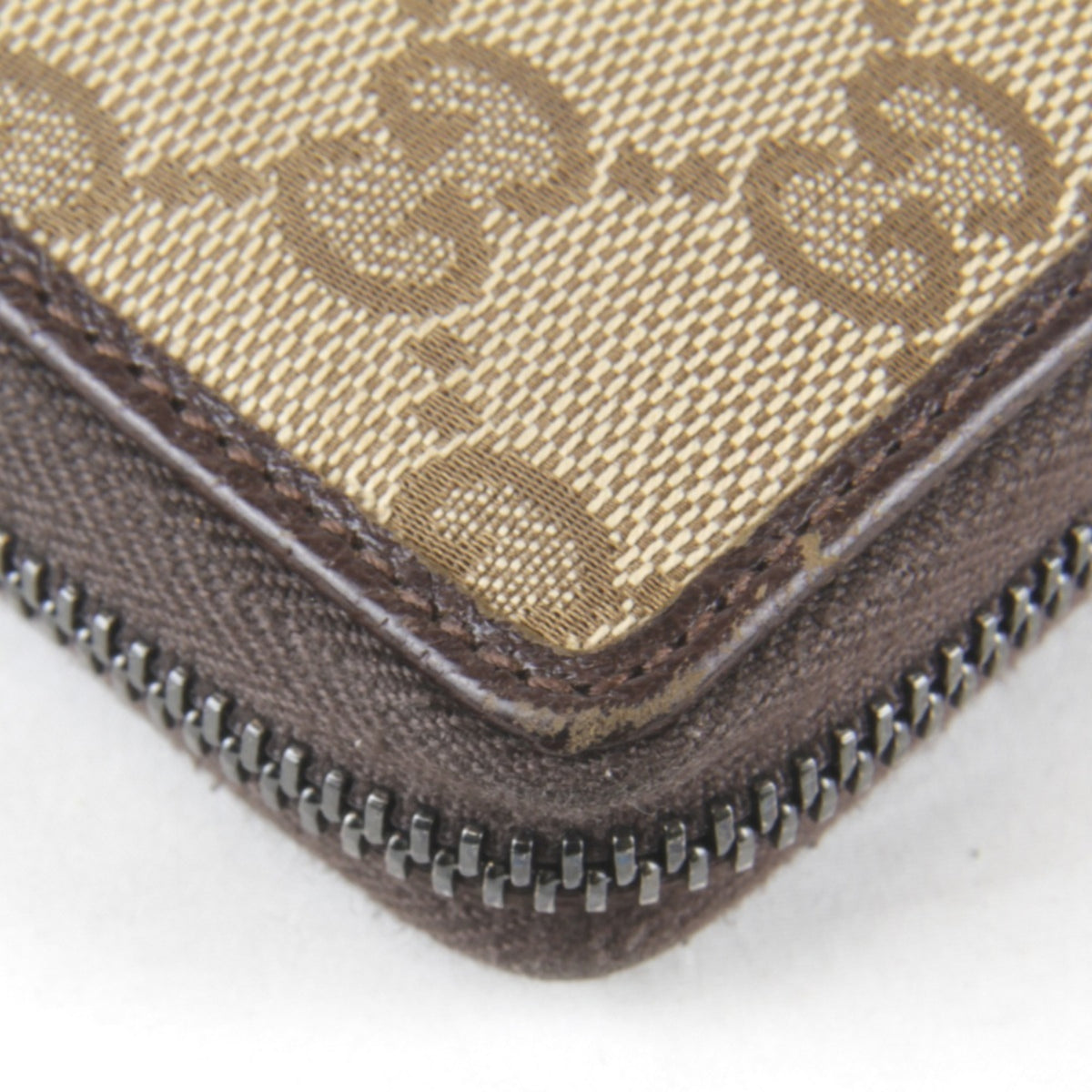 Gucci Brown Gg Canvas Long Wallet (Bi-Fold) (Pre-Owned)