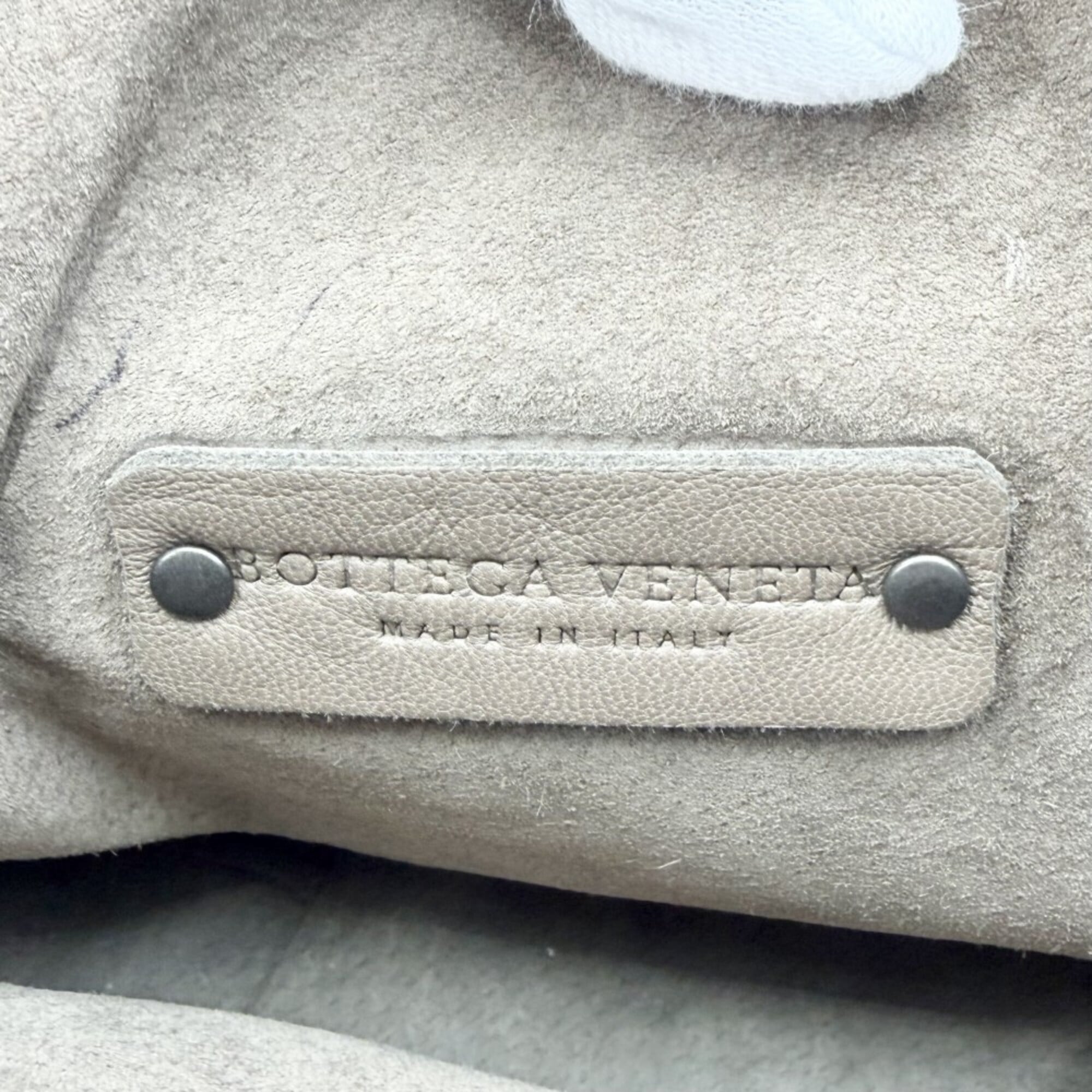 Bottega Veneta Brown Leather Handbag Shoulder Bag (Pre-Owned)