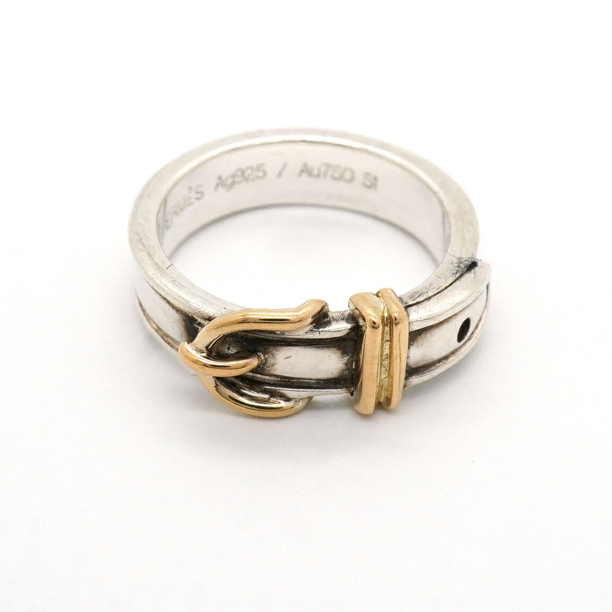 Hermes Yellow Gold (18K) Silver 925 Band Ring (Pre-Owned)