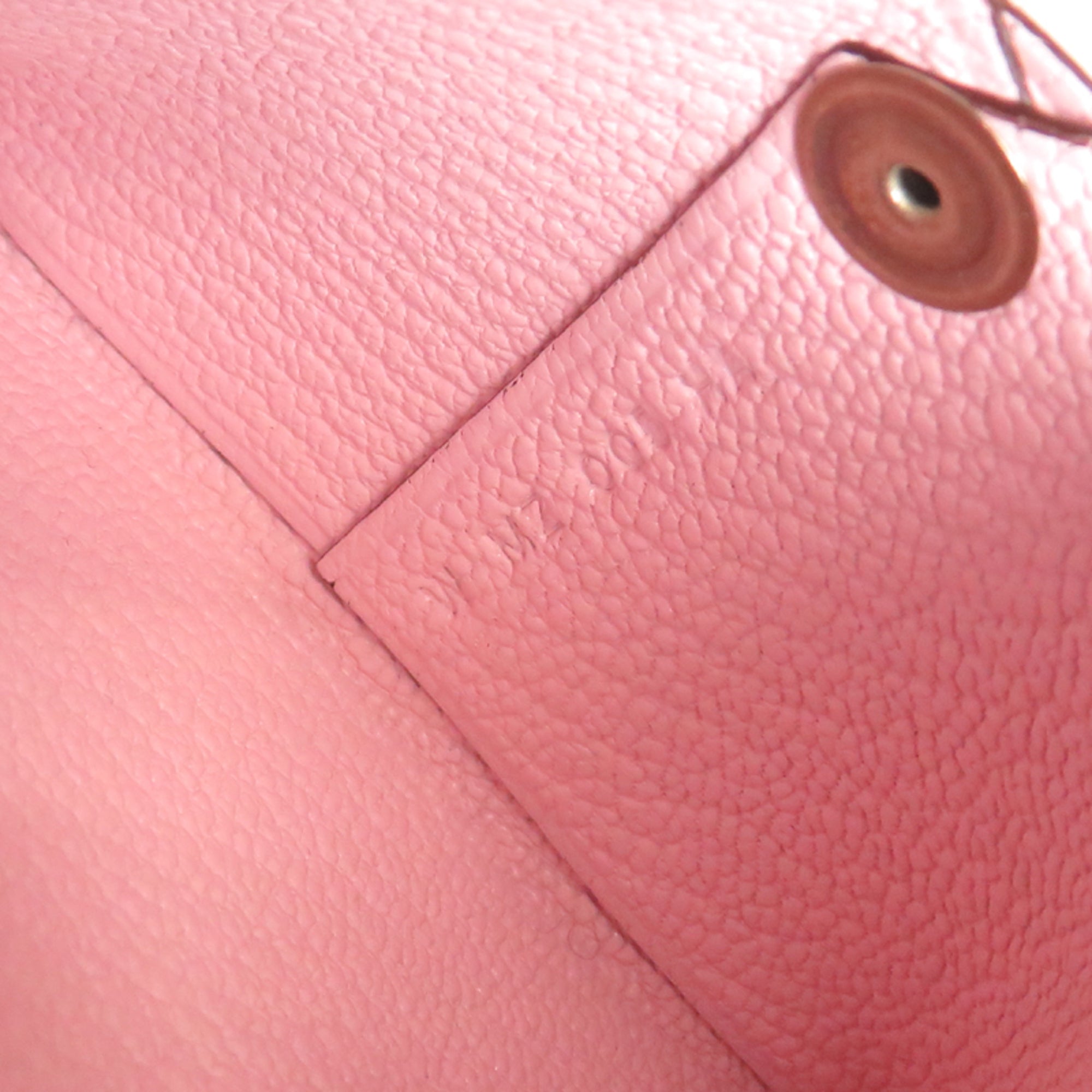 Hermes Light Pink Leather Coin Purse/Coin Case (Pre-Owned)