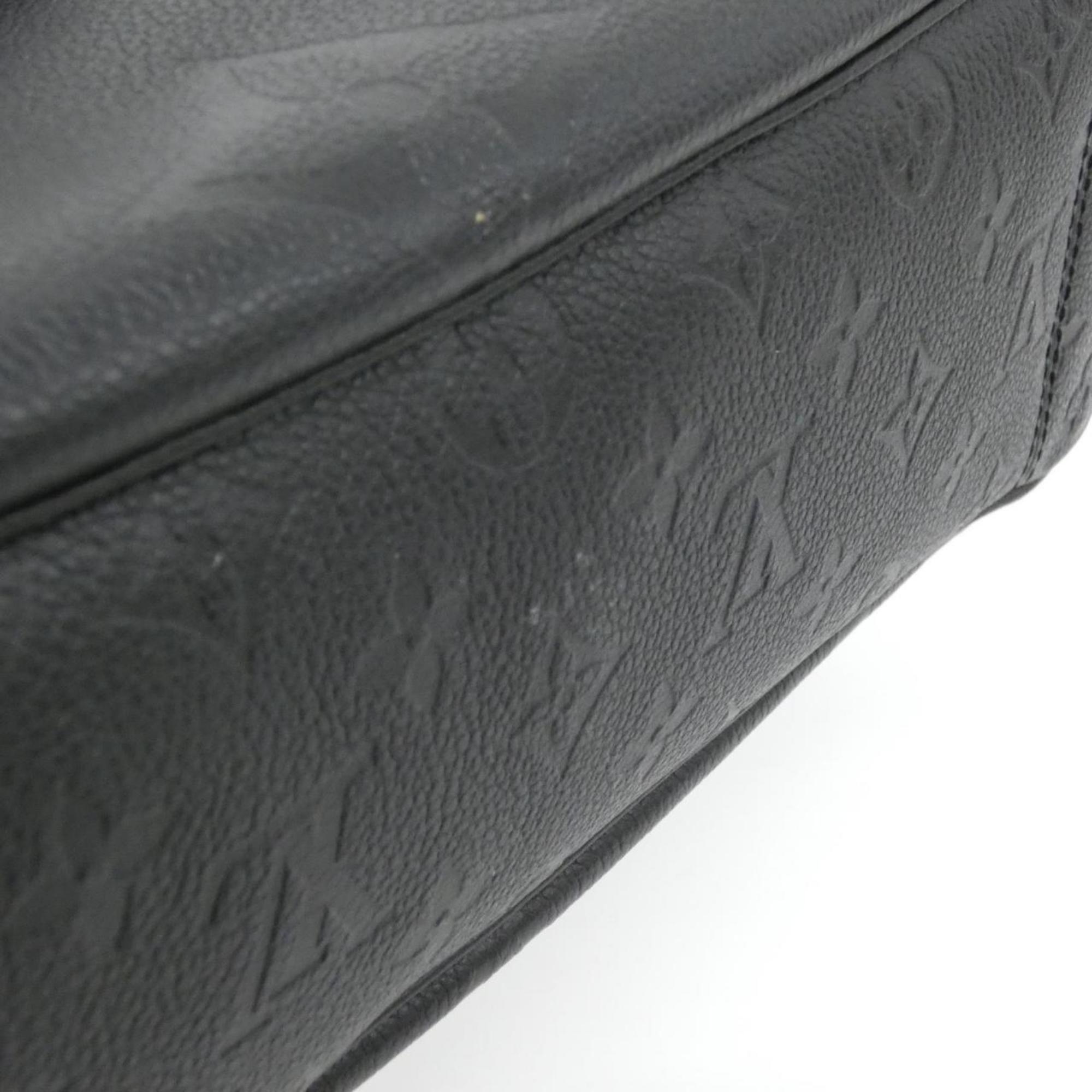 Louis Vuitton Black Leather Handbag (Pre-Owned)