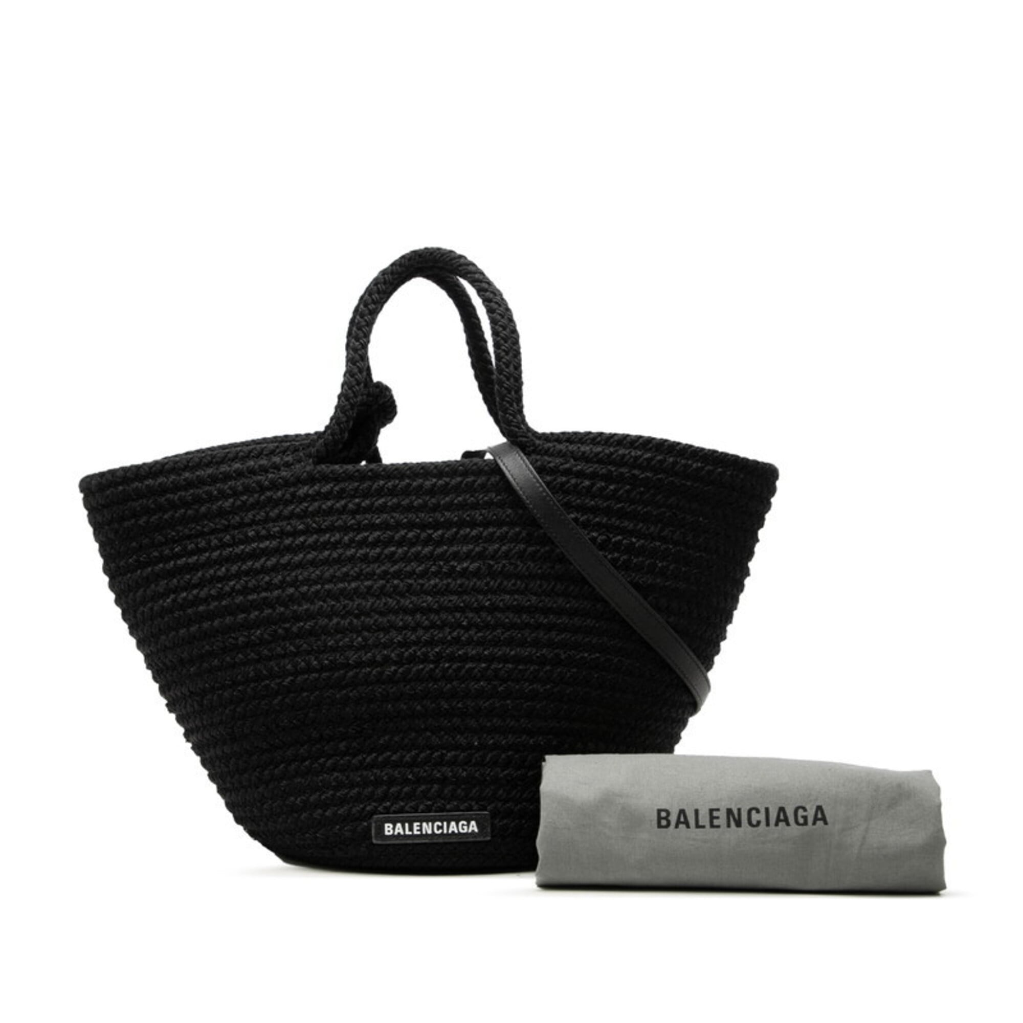Balenciaga Black Nylon Handbag Shoulder Bag (Pre-Owned)