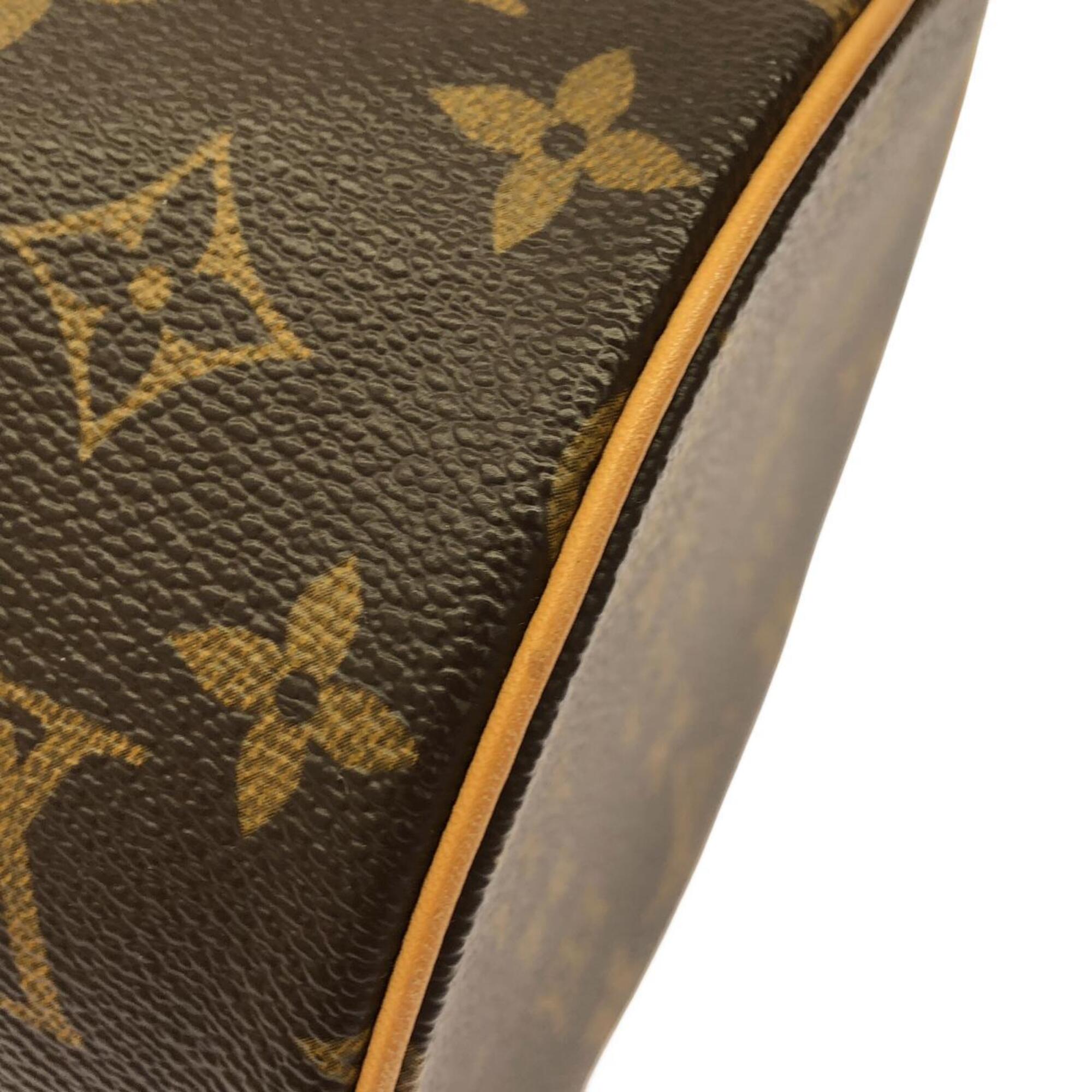 Louis Vuitton Marron Coated Canvas Handbag Pouch (Pre-Owned)