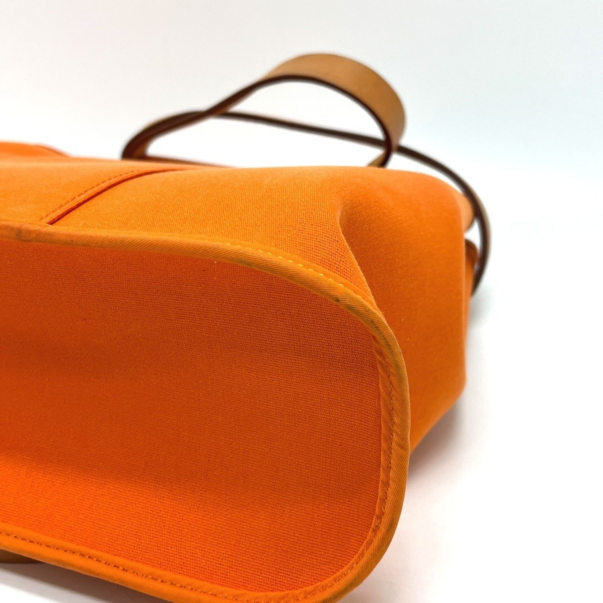 Hermes Orange Toile H Handbag Tote Bag (Pre-Owned)